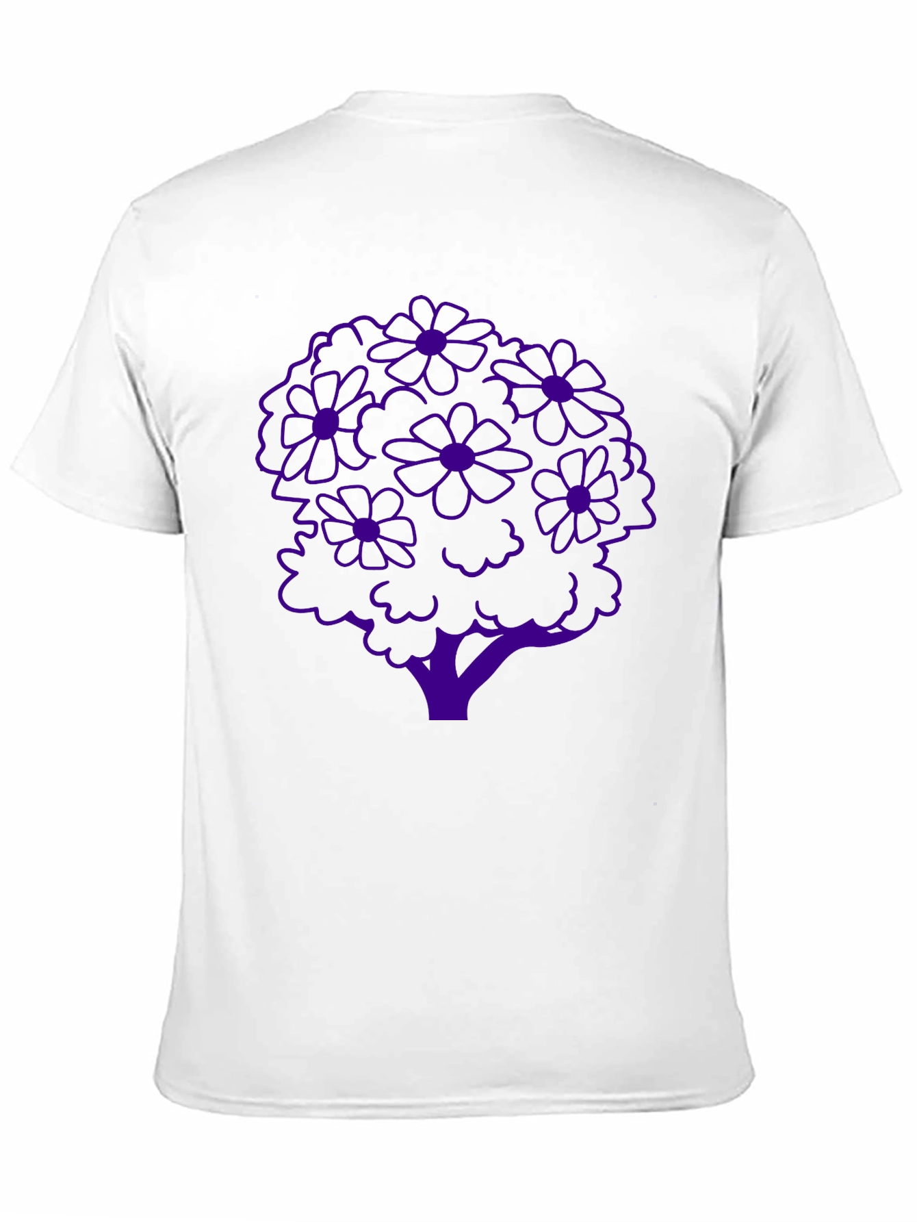 Floral Tree Graphic Tee - Stylish Black T-Shirt
