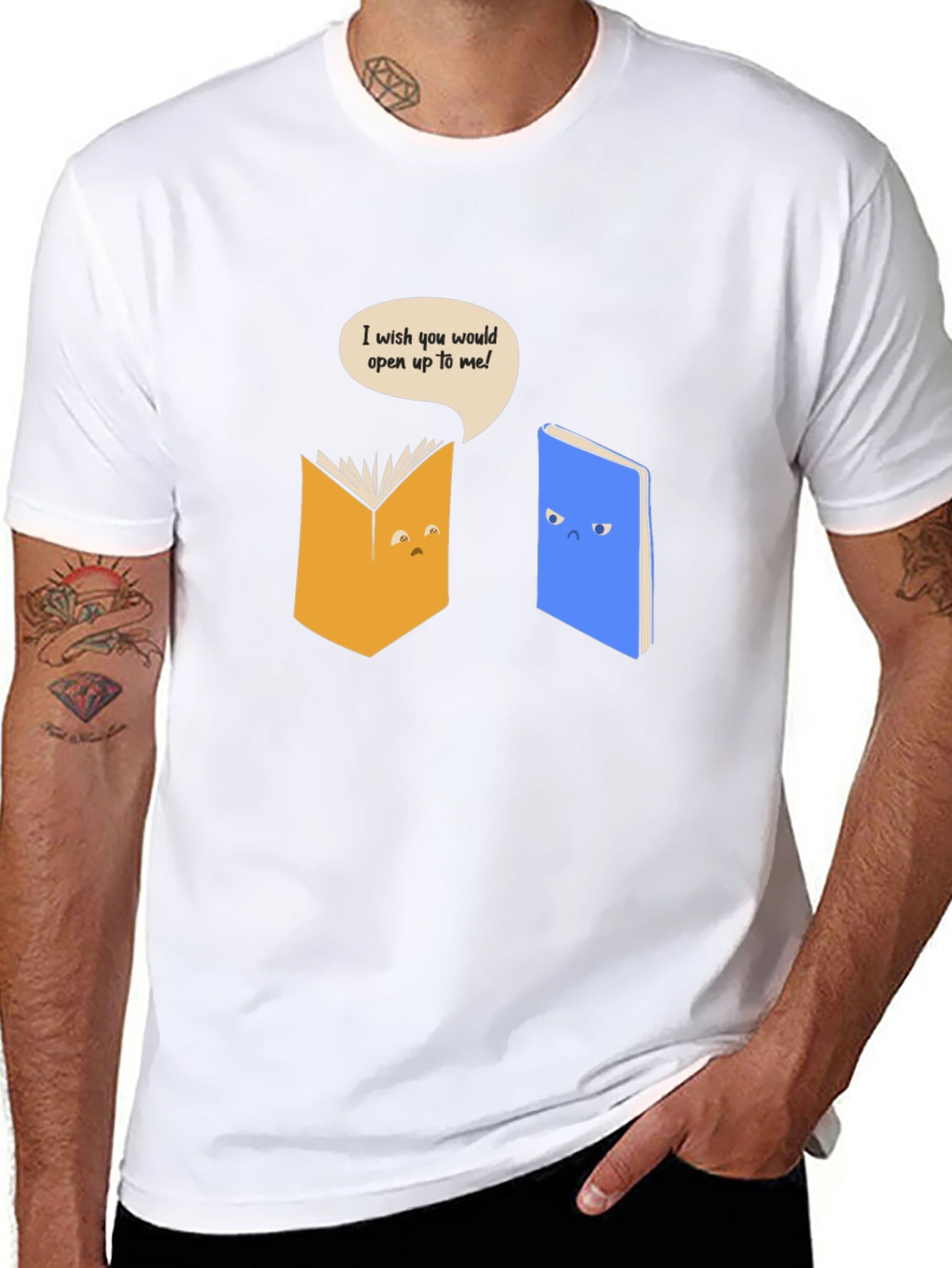 Funny Book T-Shirt - Open Up!