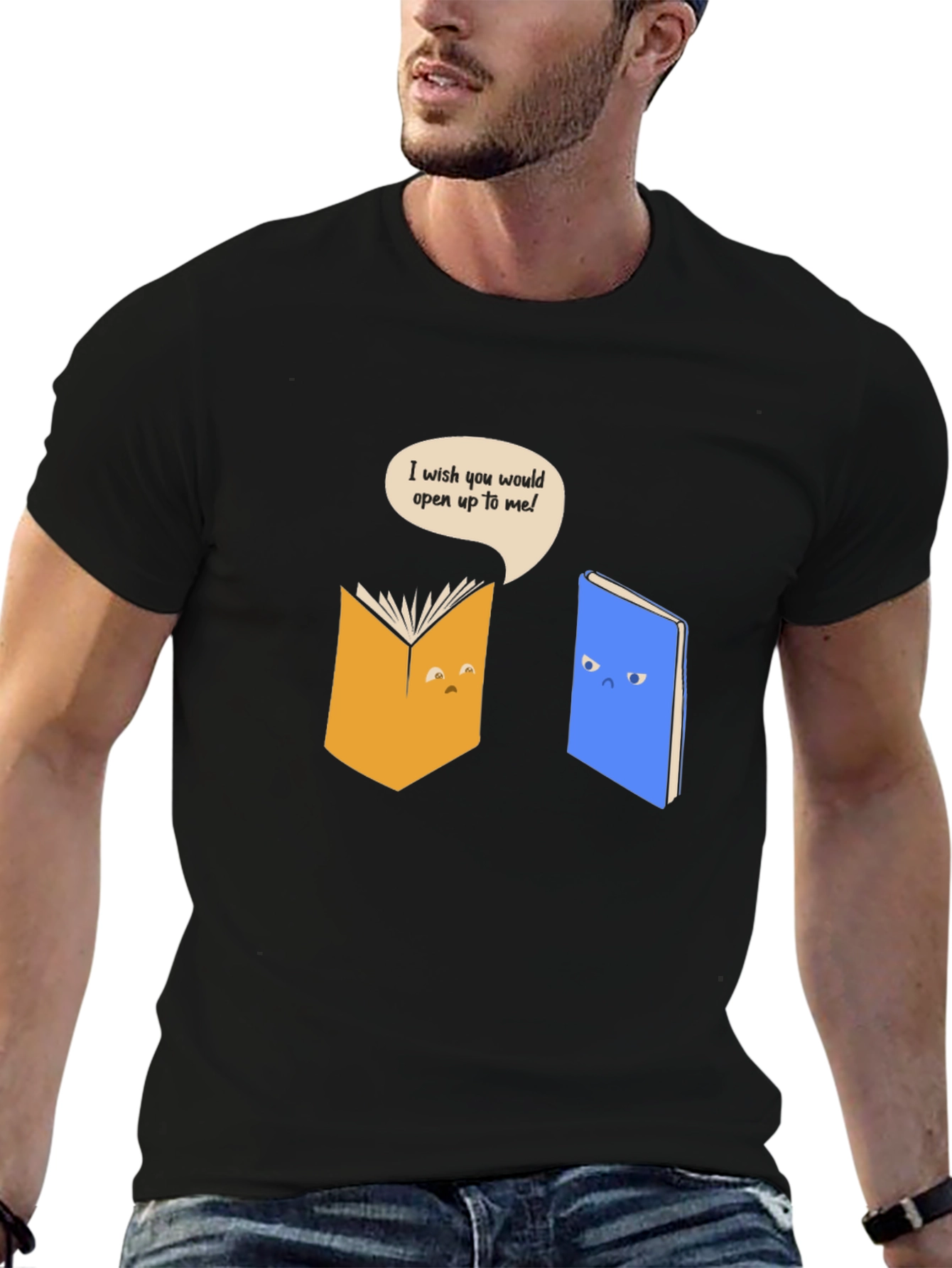 Funny Book T-Shirt - Open Up!