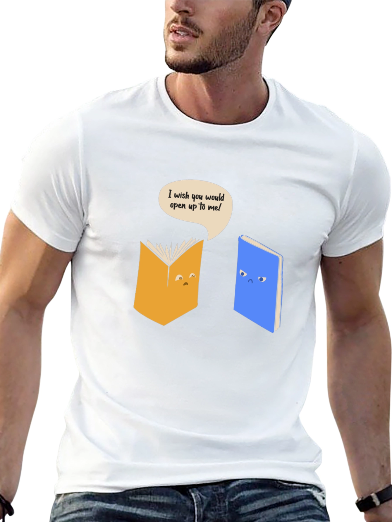Funny Book T-Shirt - Open Up!