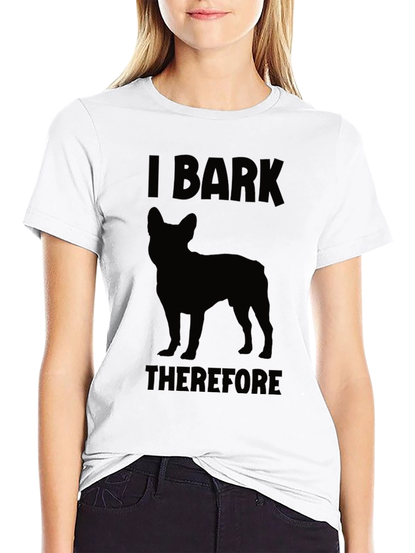 I Bark Therefore I Am Dog T-Shirt