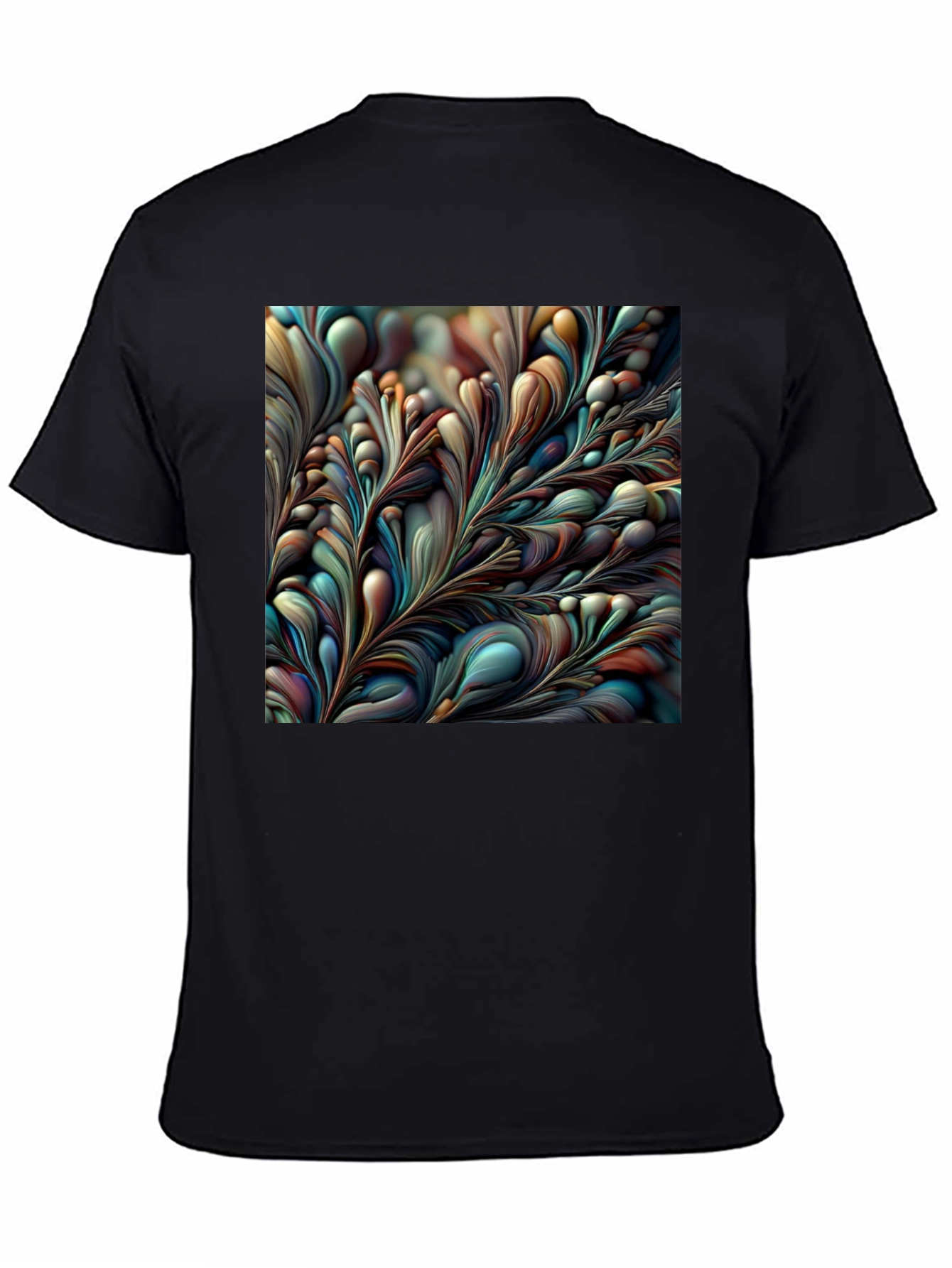 Abstract Floral Graphic Tee - Modern Art Shirt