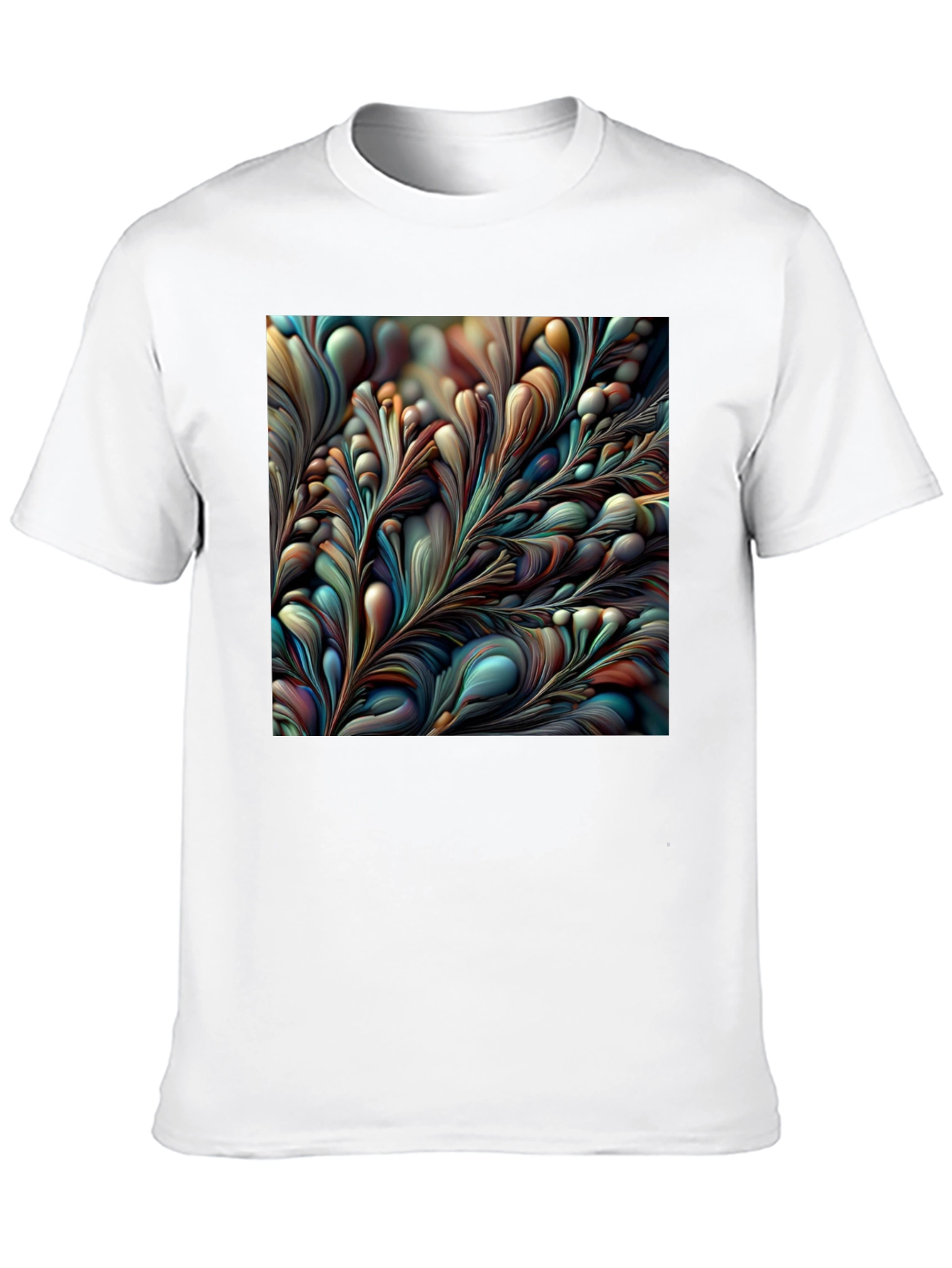 Abstract Floral Graphic Tee - Modern Art Shirt