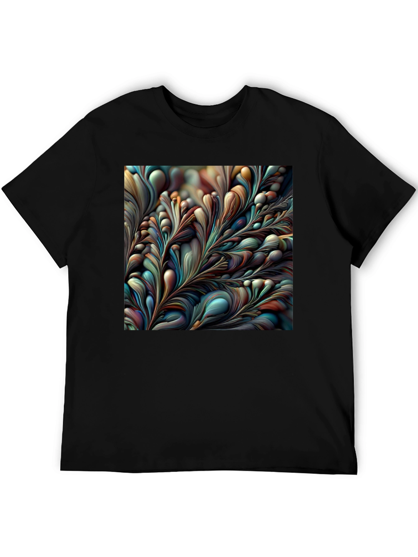 Abstract Floral Graphic Tee - Modern Art Shirt