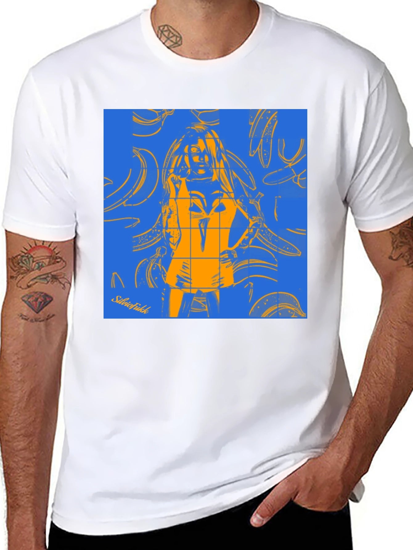 Vibrant Graphic Tee - Pop Art Style