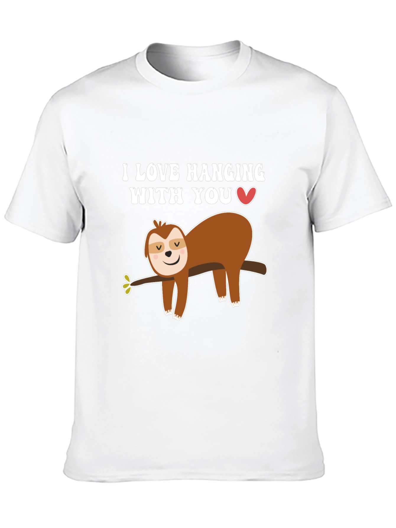 Sloth Hanging With You Graphic T-Shirt