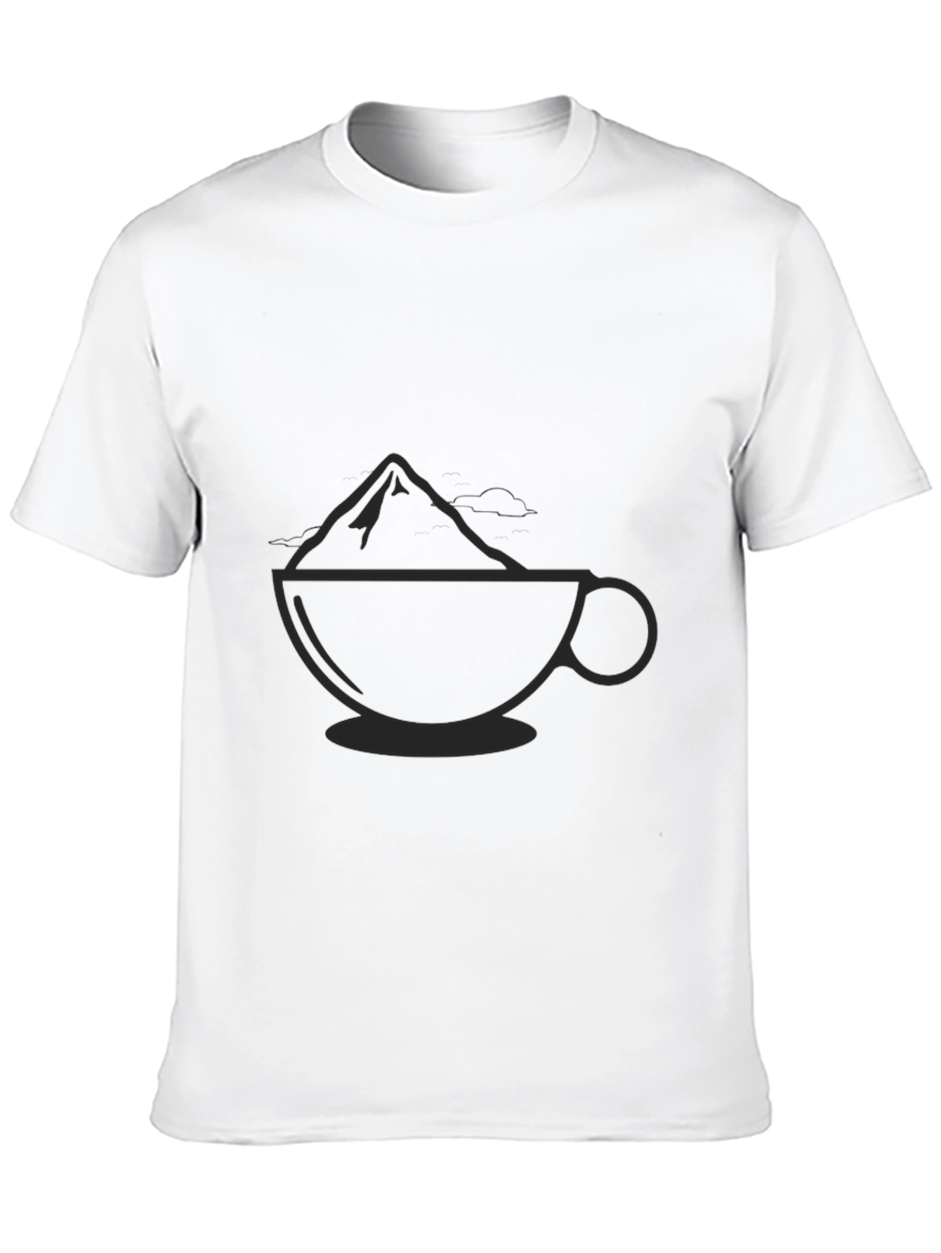 Mountain Coffee Black T-Shirt