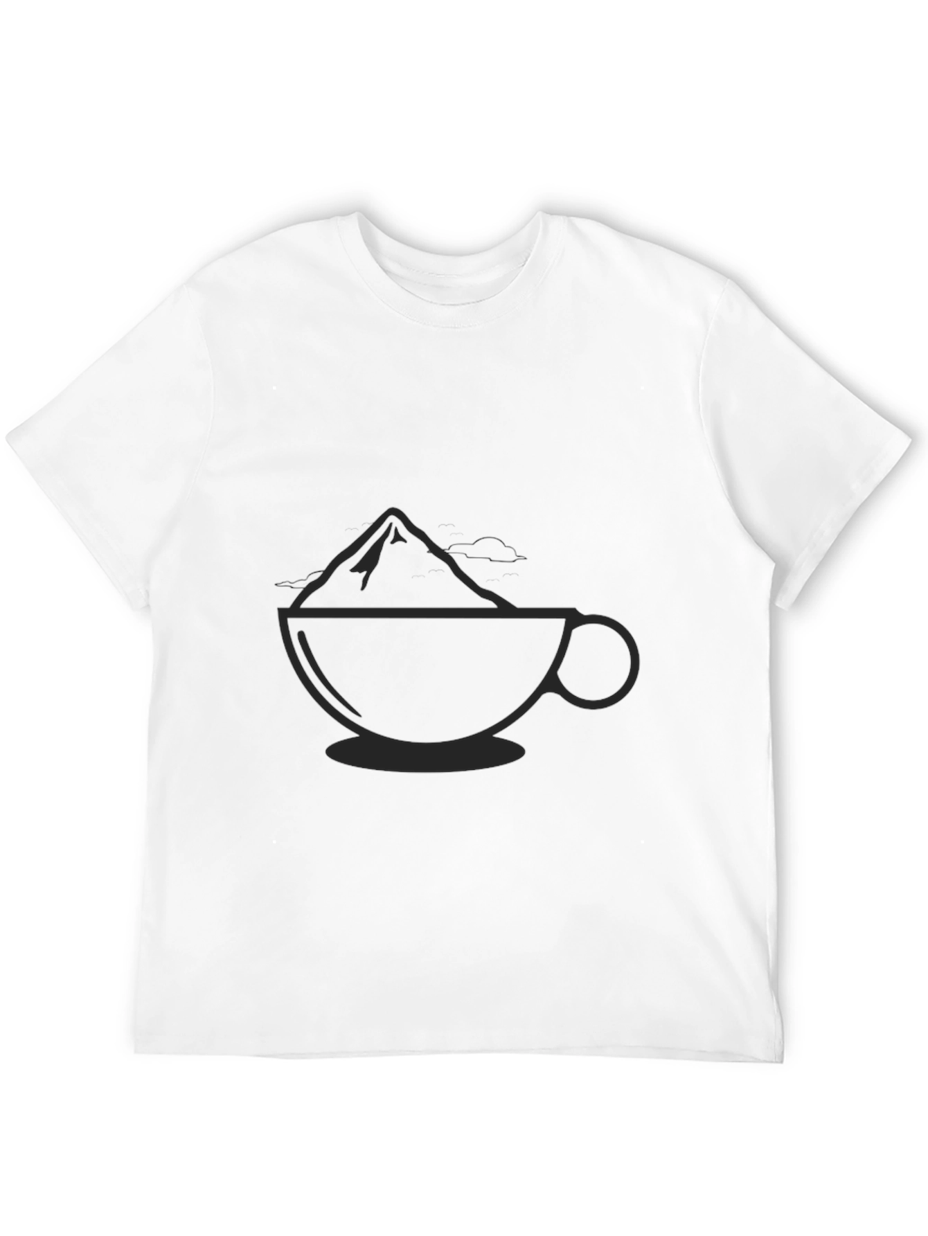Mountain Coffee Black T-Shirt