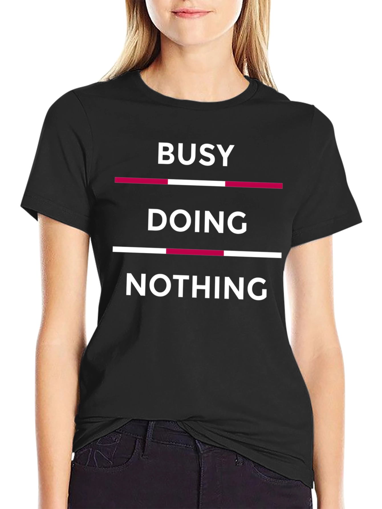 Busy Doing Nothing Graphic T-Shirt