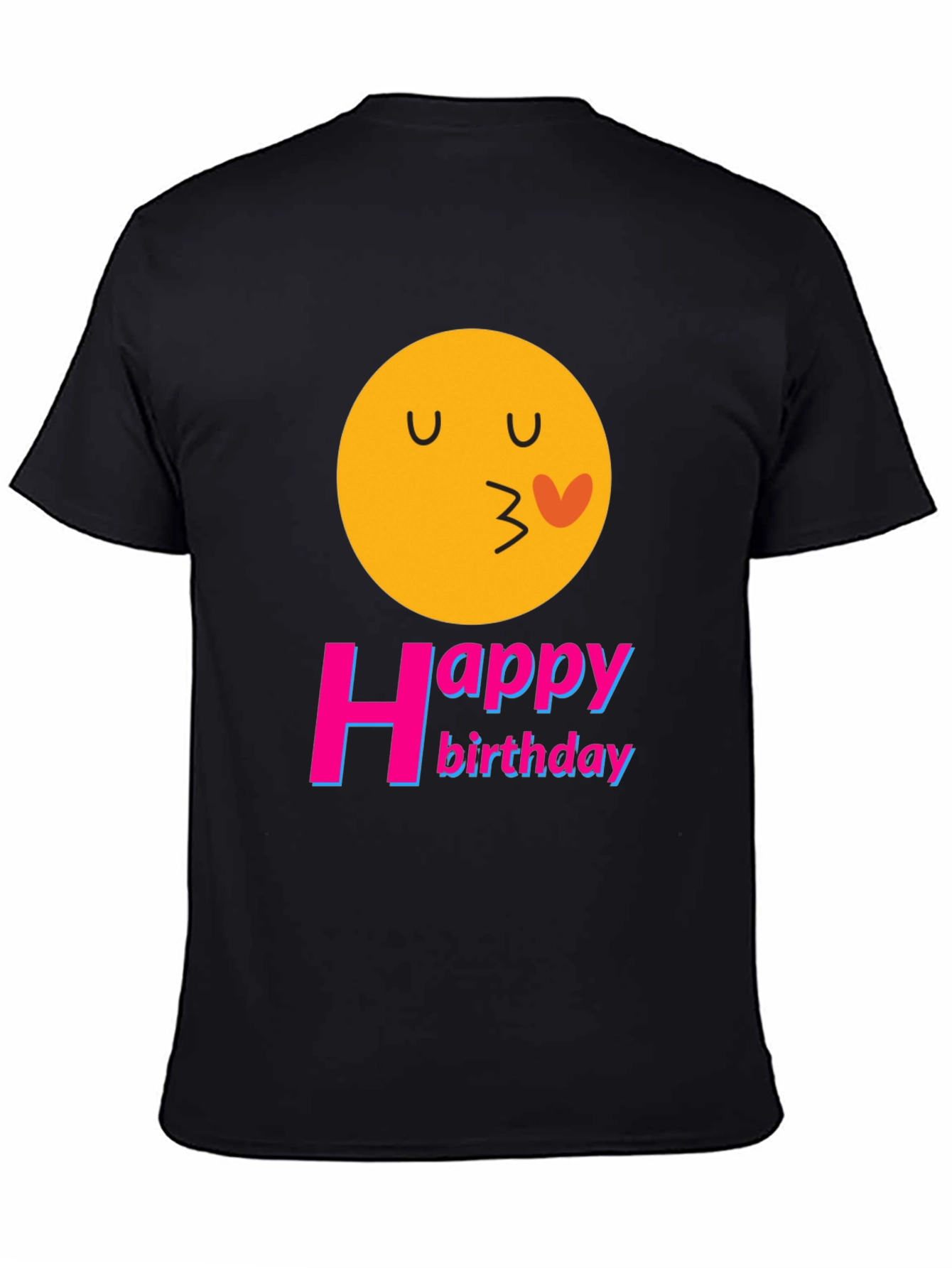 Happy Birthday Emoji Graphic T-Shirt