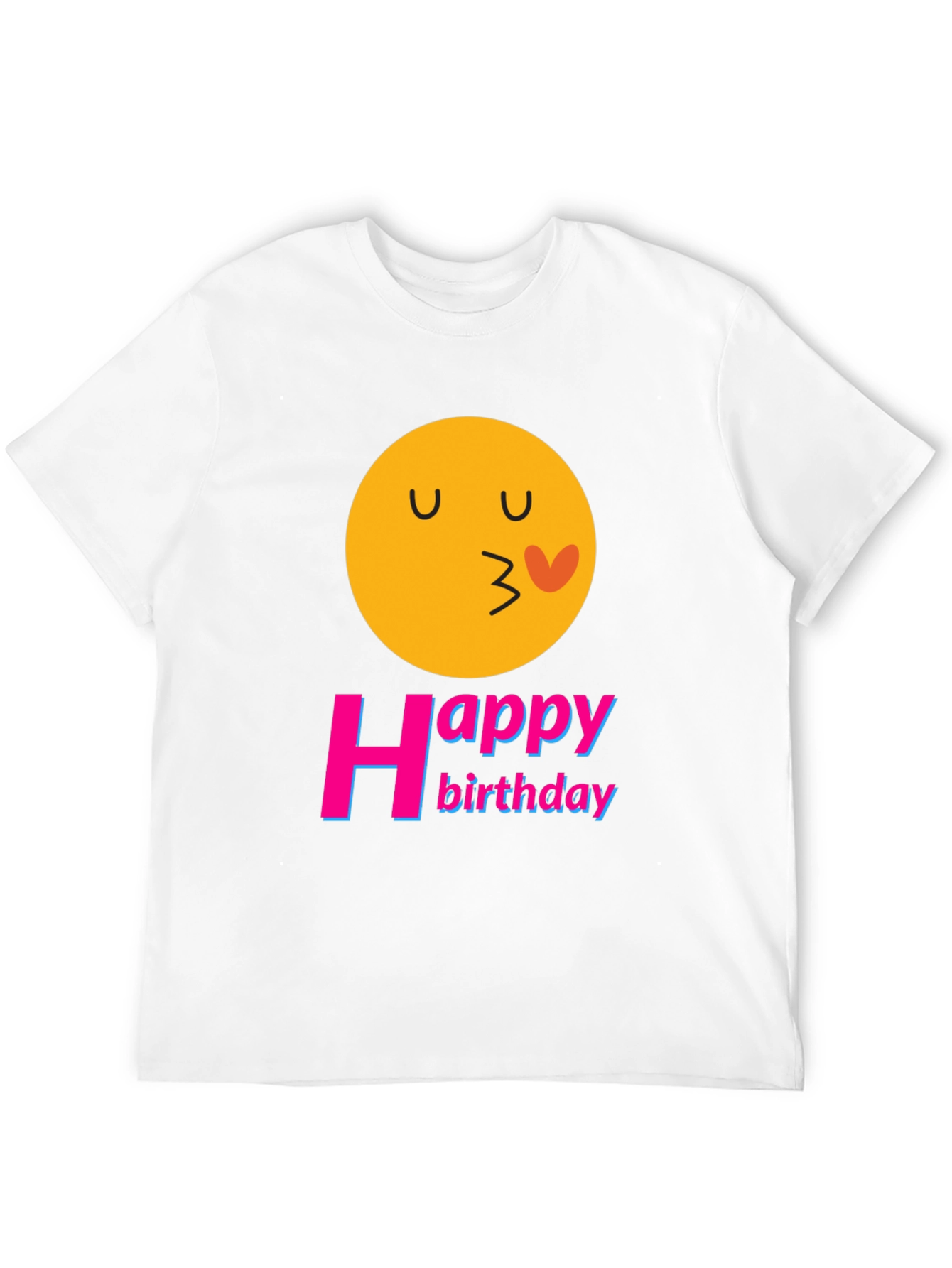 Happy Birthday Emoji Graphic T-Shirt