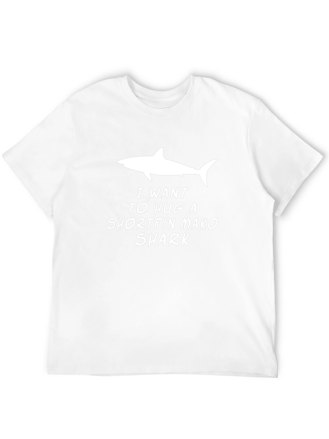I Want To Hug A Shark T-Shirt - Black