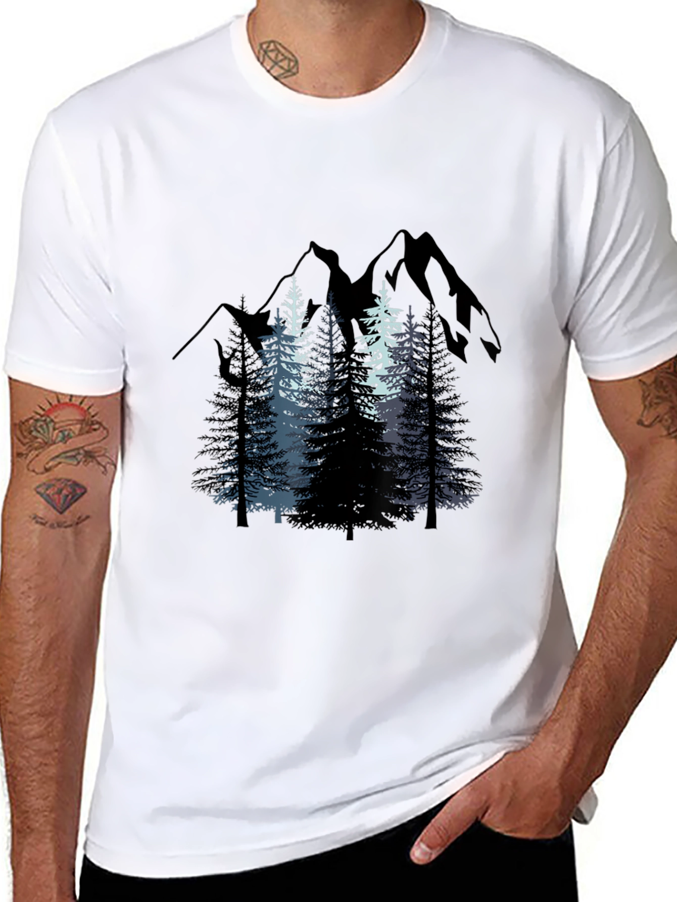 Mountain Forest Graphic T-Shirt