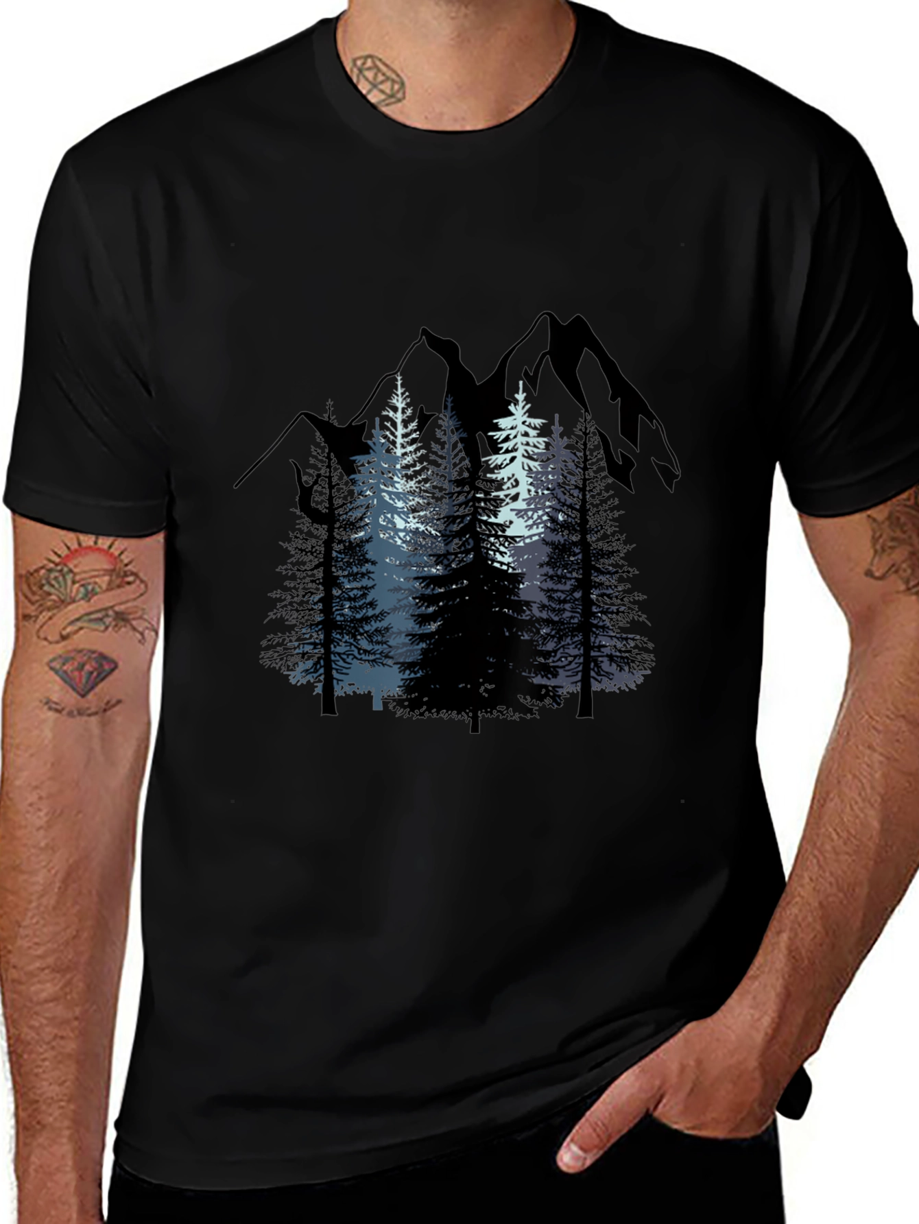 Mountain Forest Graphic T-Shirt