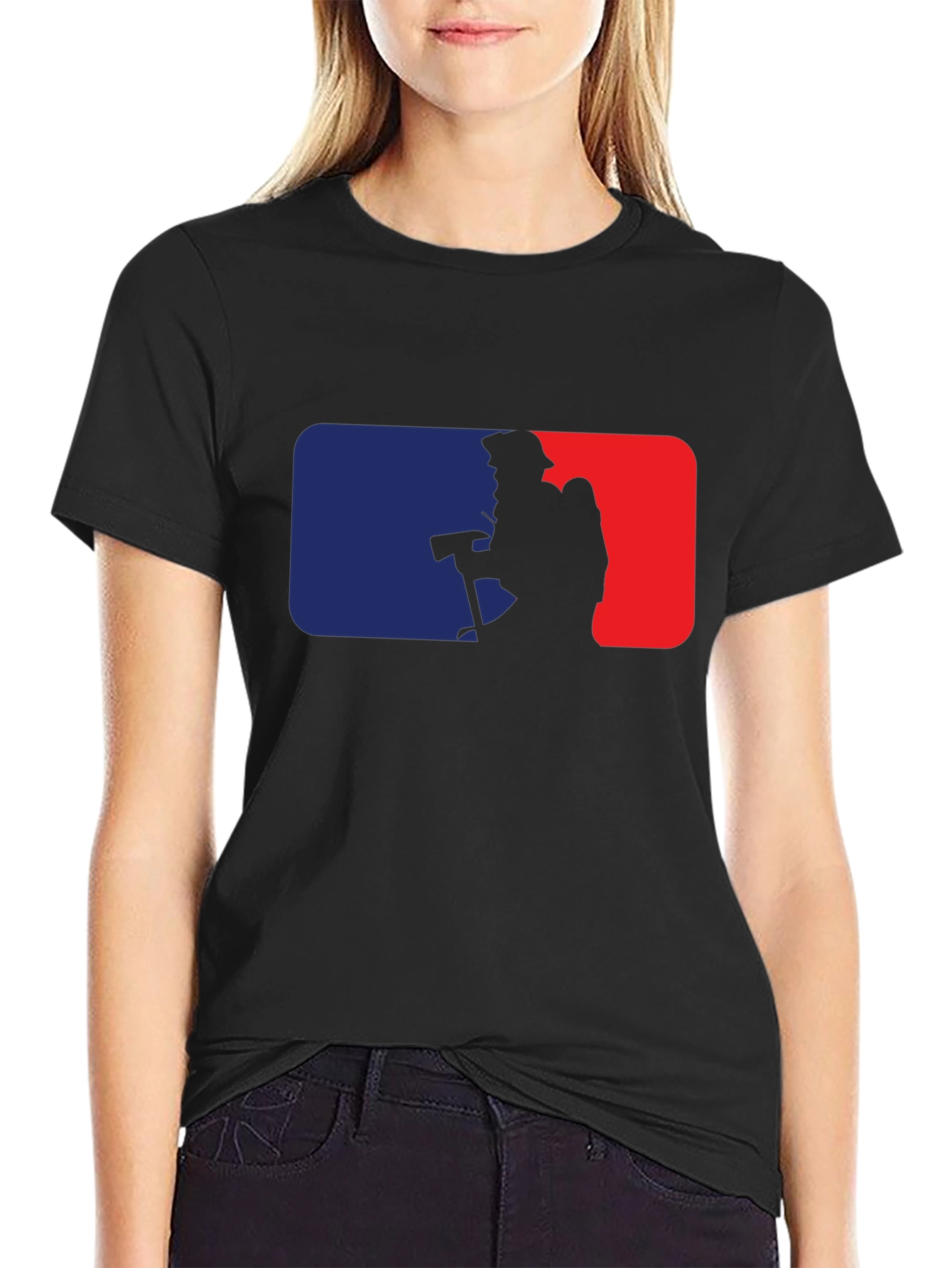 Firefighter MLB Logo Black T-Shirt