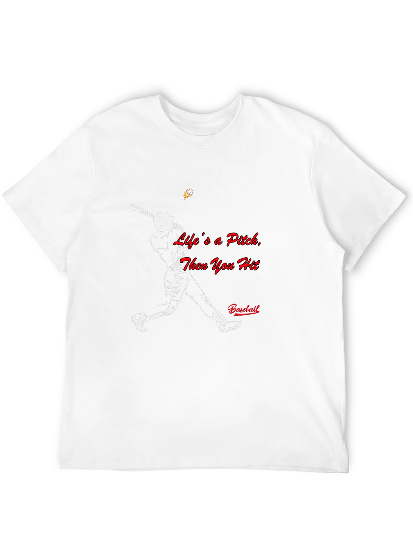 Baseball Life Pitch Black T-Shirt