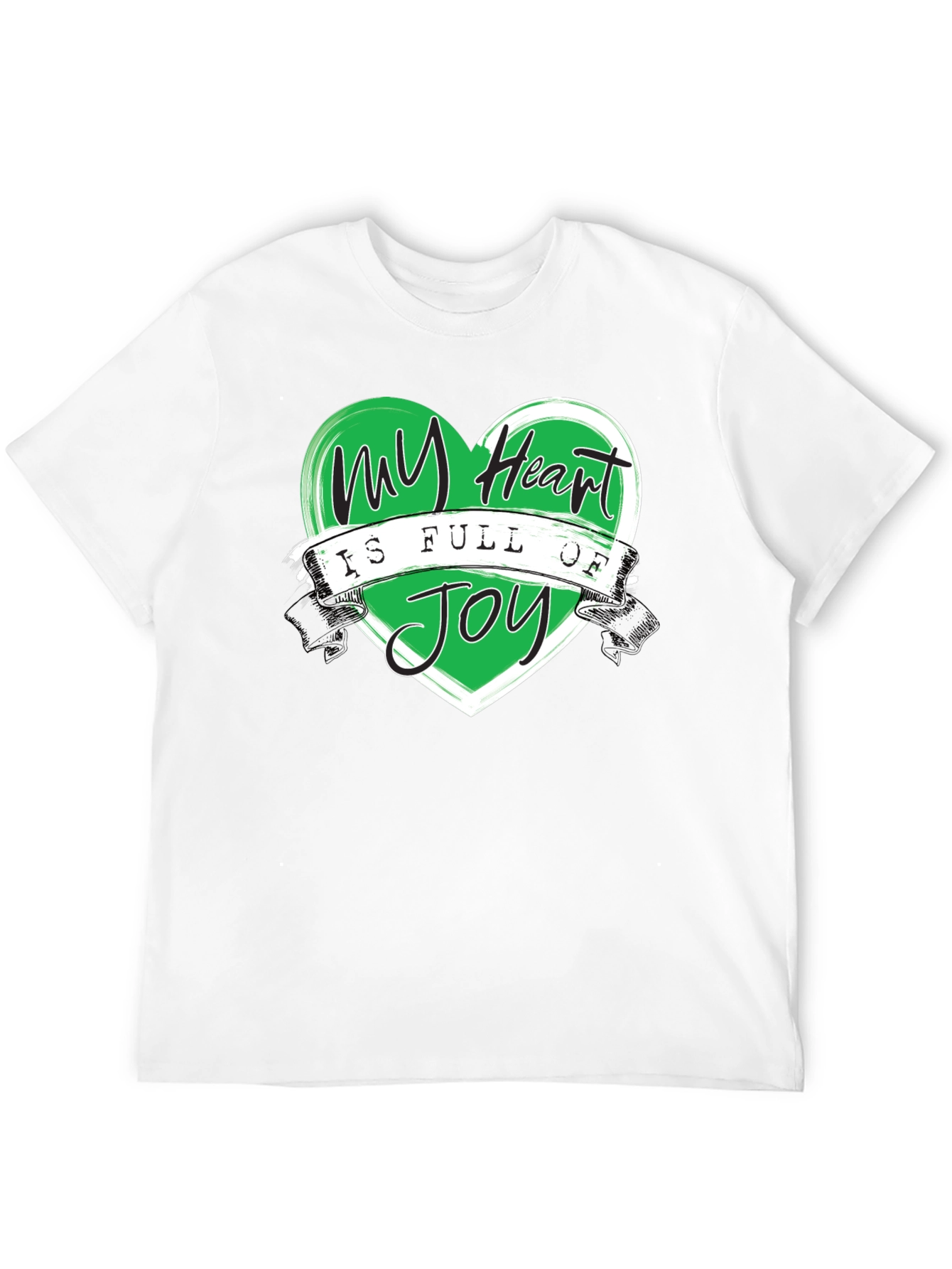 My Heart is Full of Joy Black T-Shirt