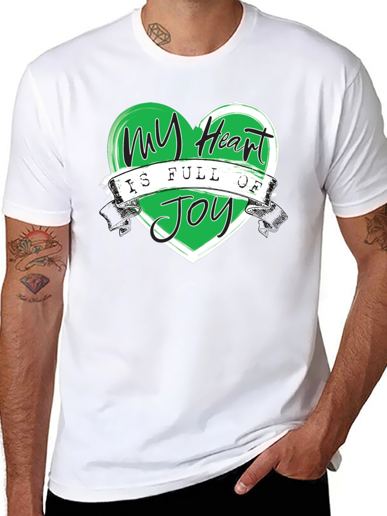 My Heart is Full of Joy Black T-Shirt