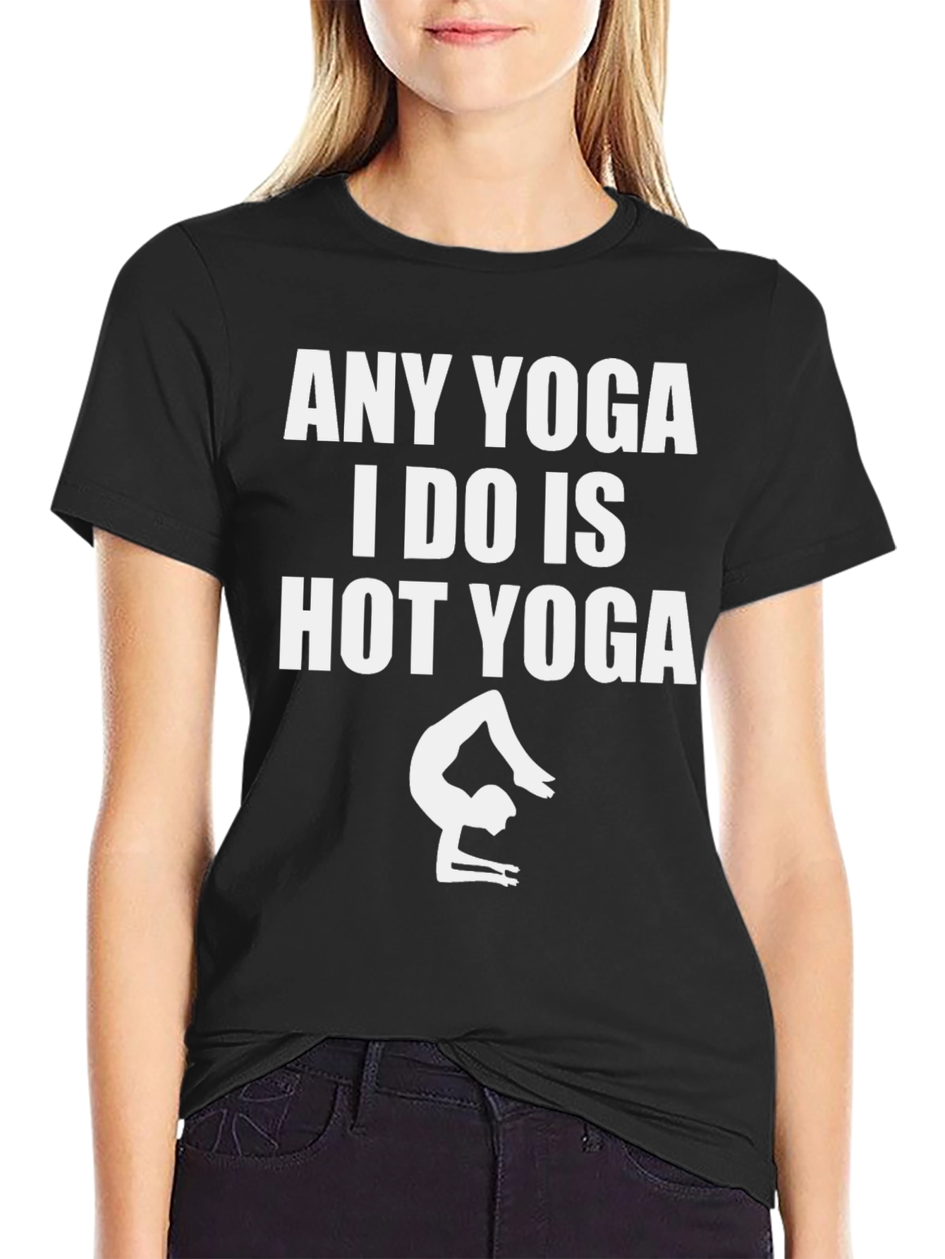 Hot Yoga T-Shirt - Funny Workout Tee