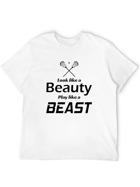 Beauty & Beast Lacrosse T-Shirt - Stylish Sporty Design