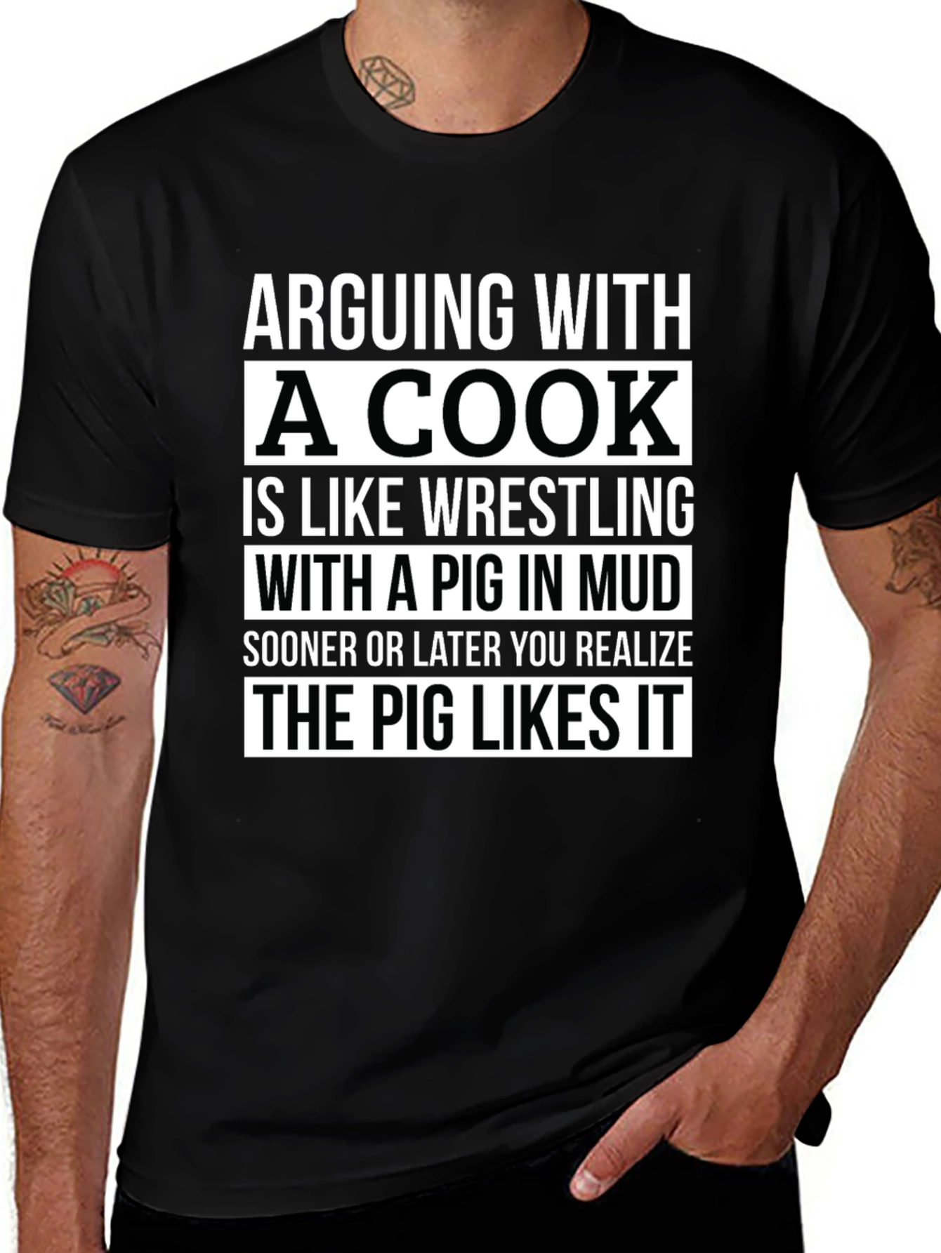 Arguing with a Cook Funny T-Shirt