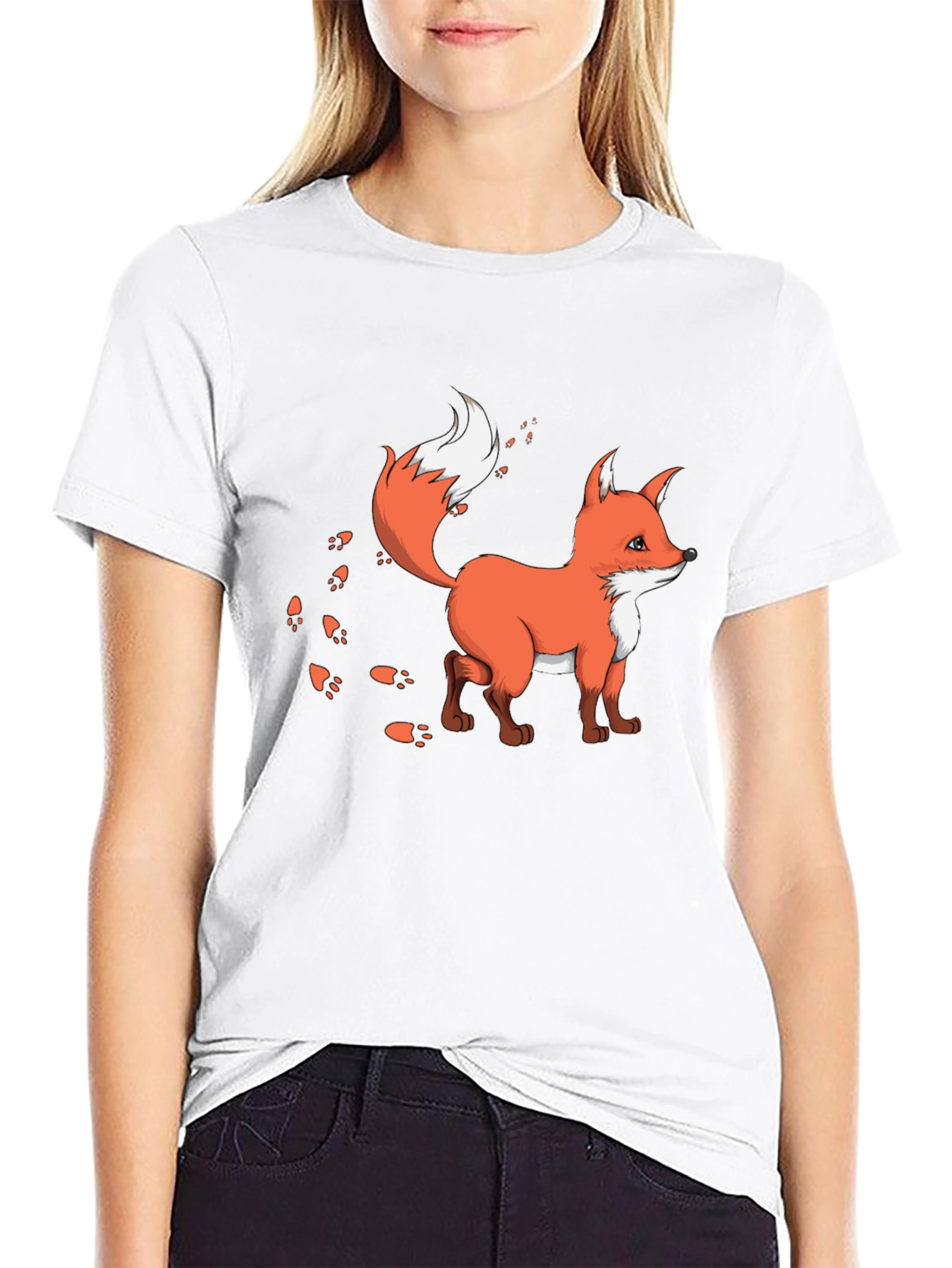 Fox Graphic T-Shirt - Cute Animal Design