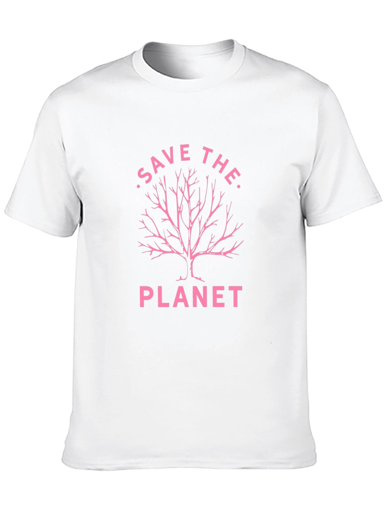Save the Planet Tree Graphic Black T-Shirt