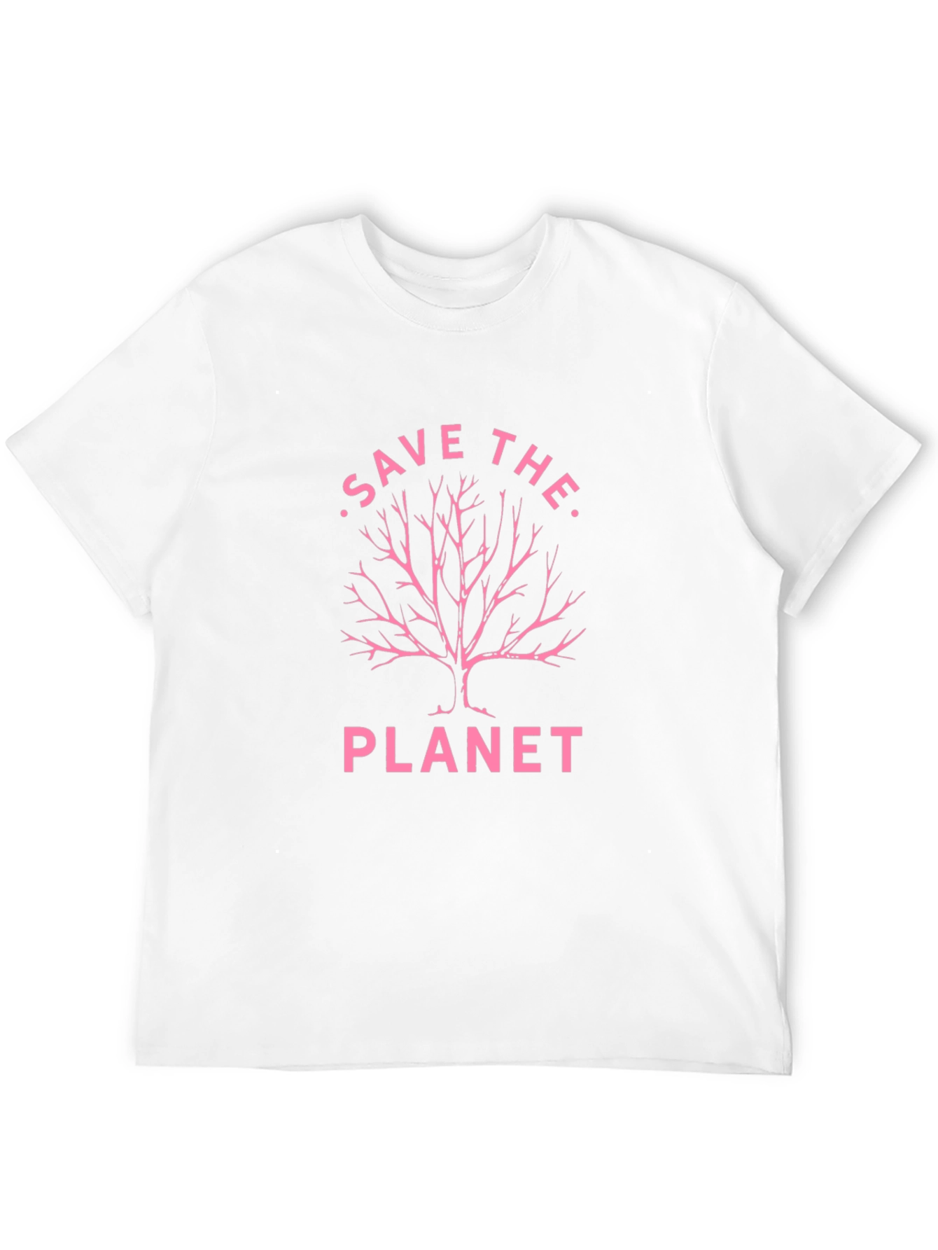 Save the Planet Tree Graphic Black T-Shirt