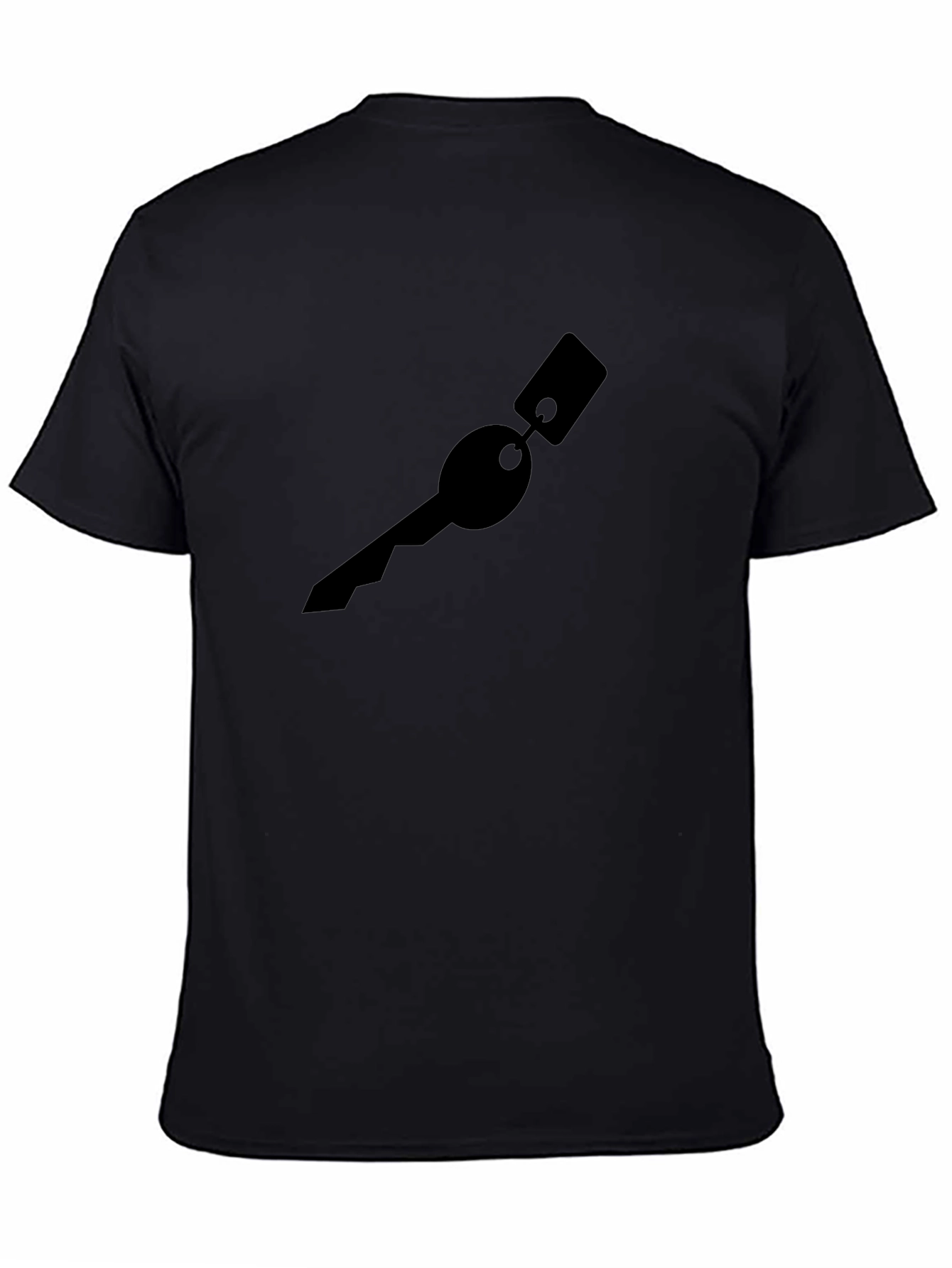 Key Graphic Black T-Shirt - Modern Style