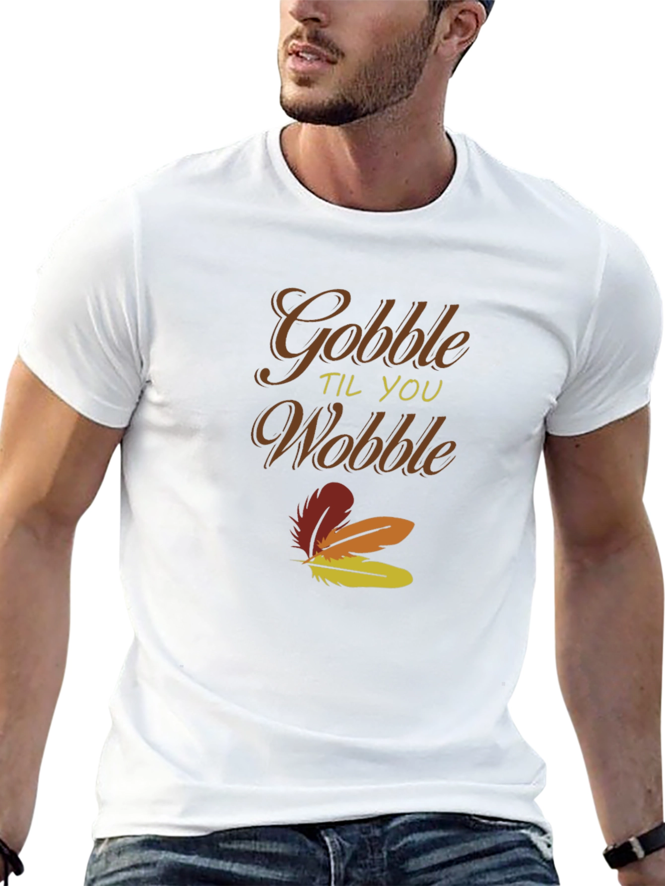 Gobble Til You Wobble Thanksgiving T-Shirt