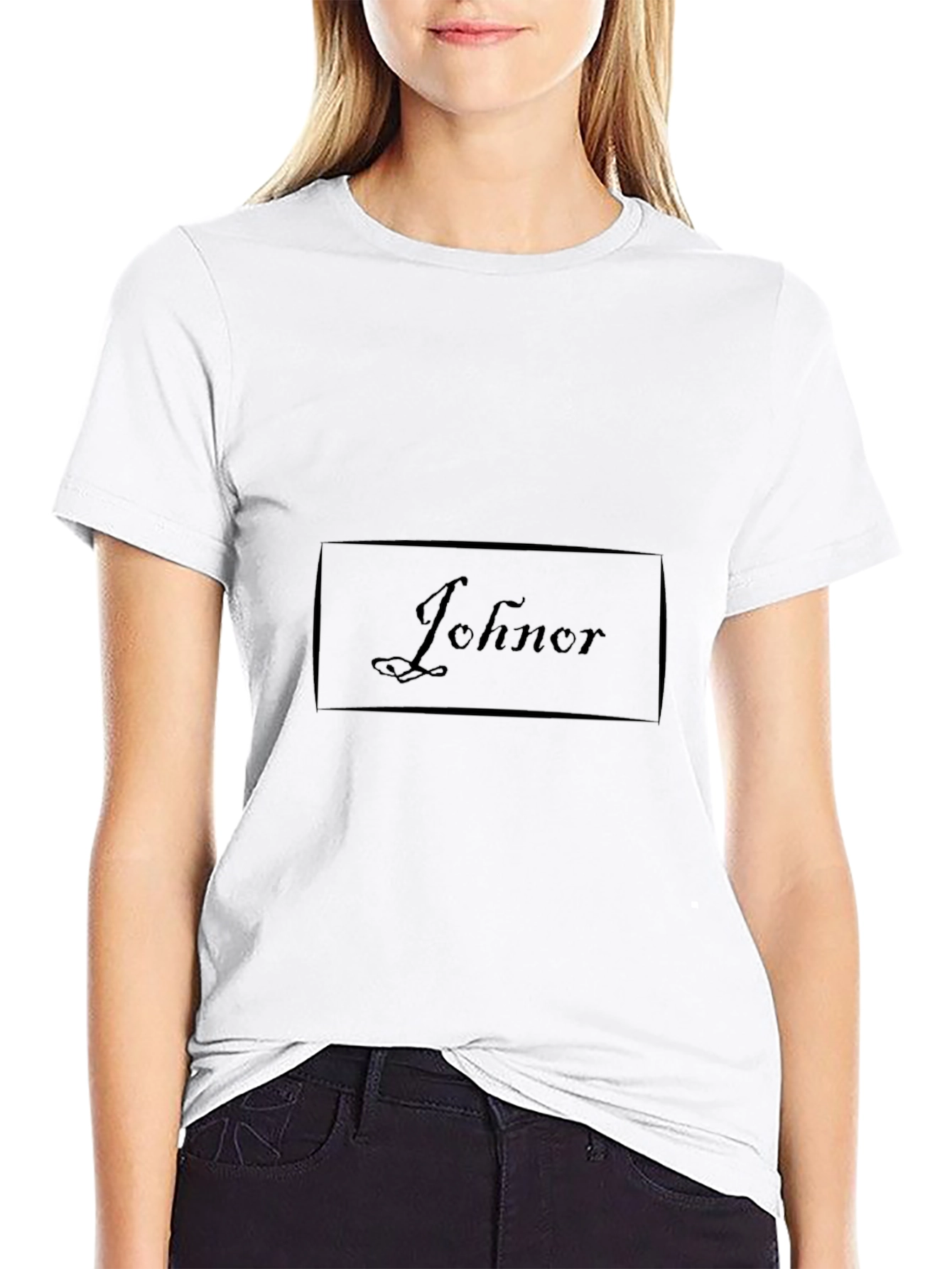 Ichner Black Cotton Casual T-Shirt
