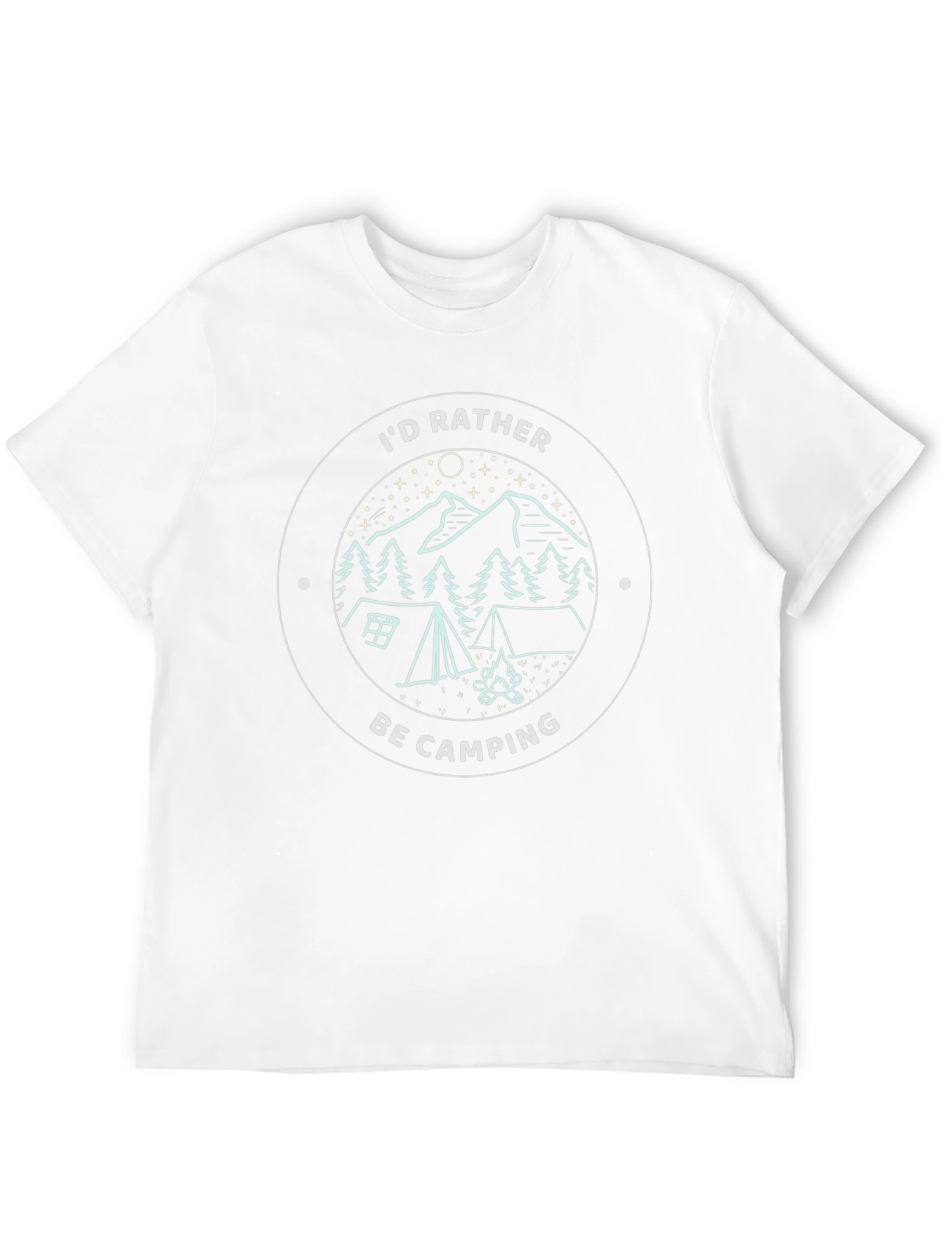 Camping Graphic Tee - Id Rather Be Camping T-Shirt