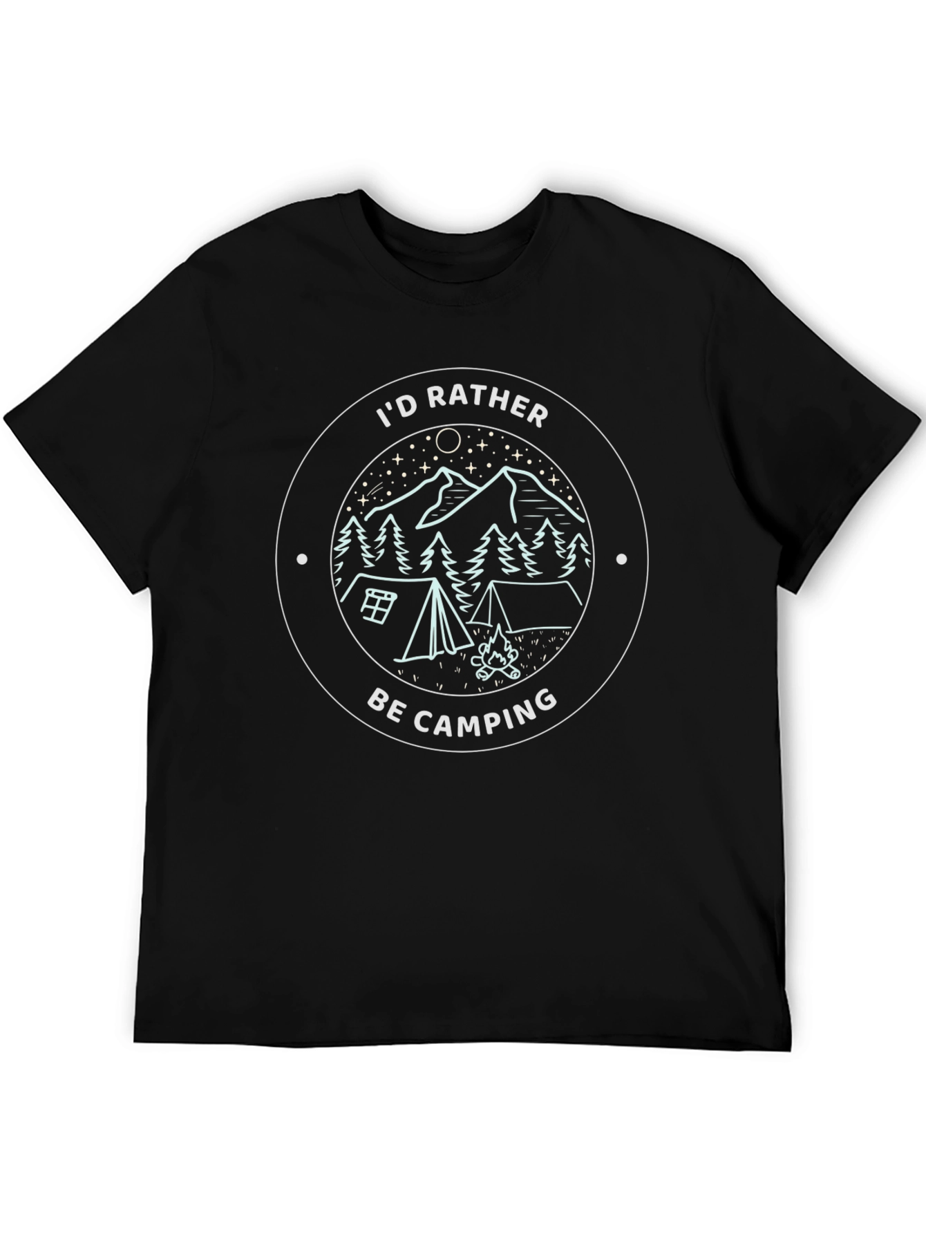 Camping Graphic Tee - Id Rather Be Camping T-Shirt