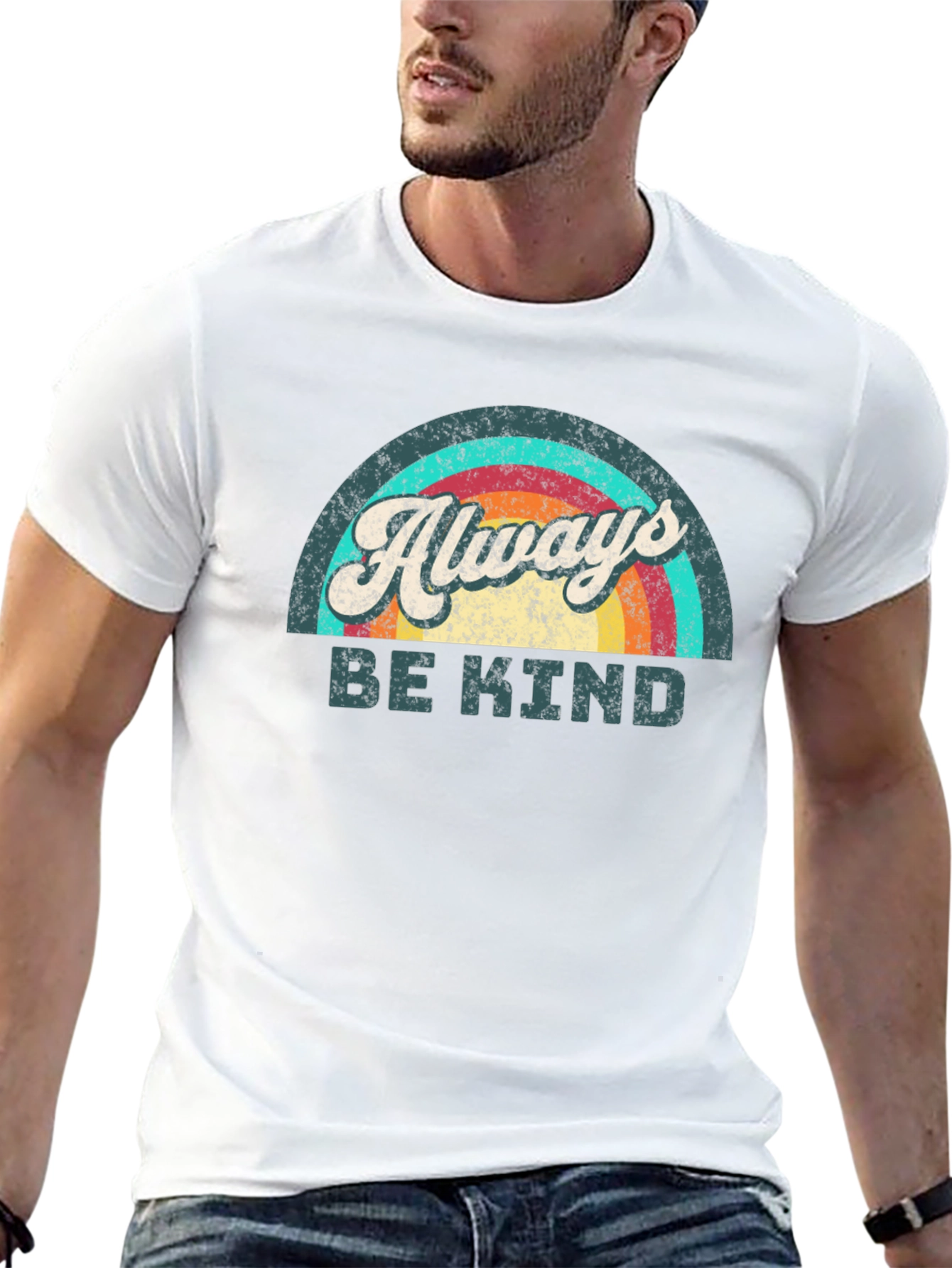 Always Be Kind Retro Rainbow T-Shirt