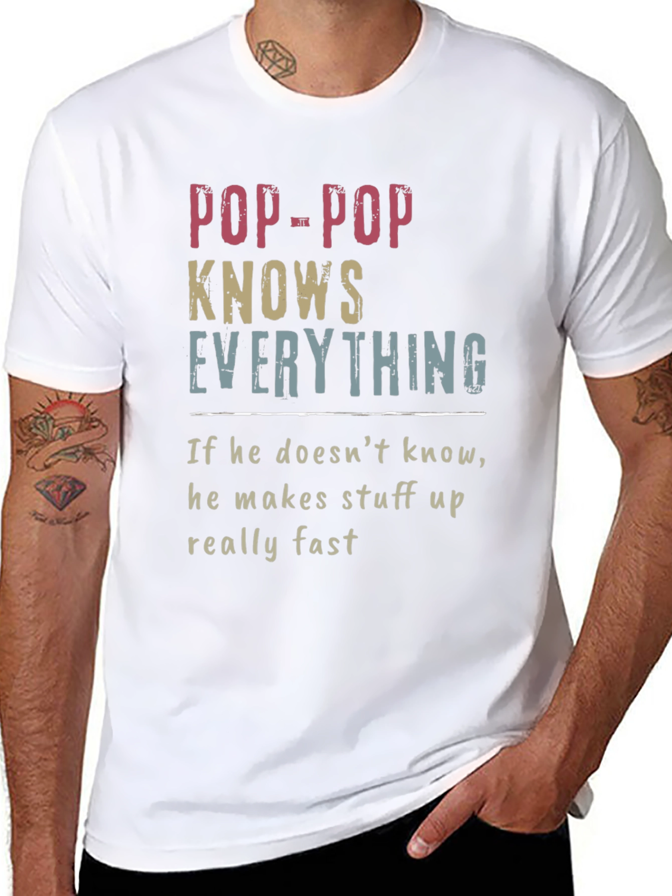 Pop-Pop Knows Everything T-Shirt