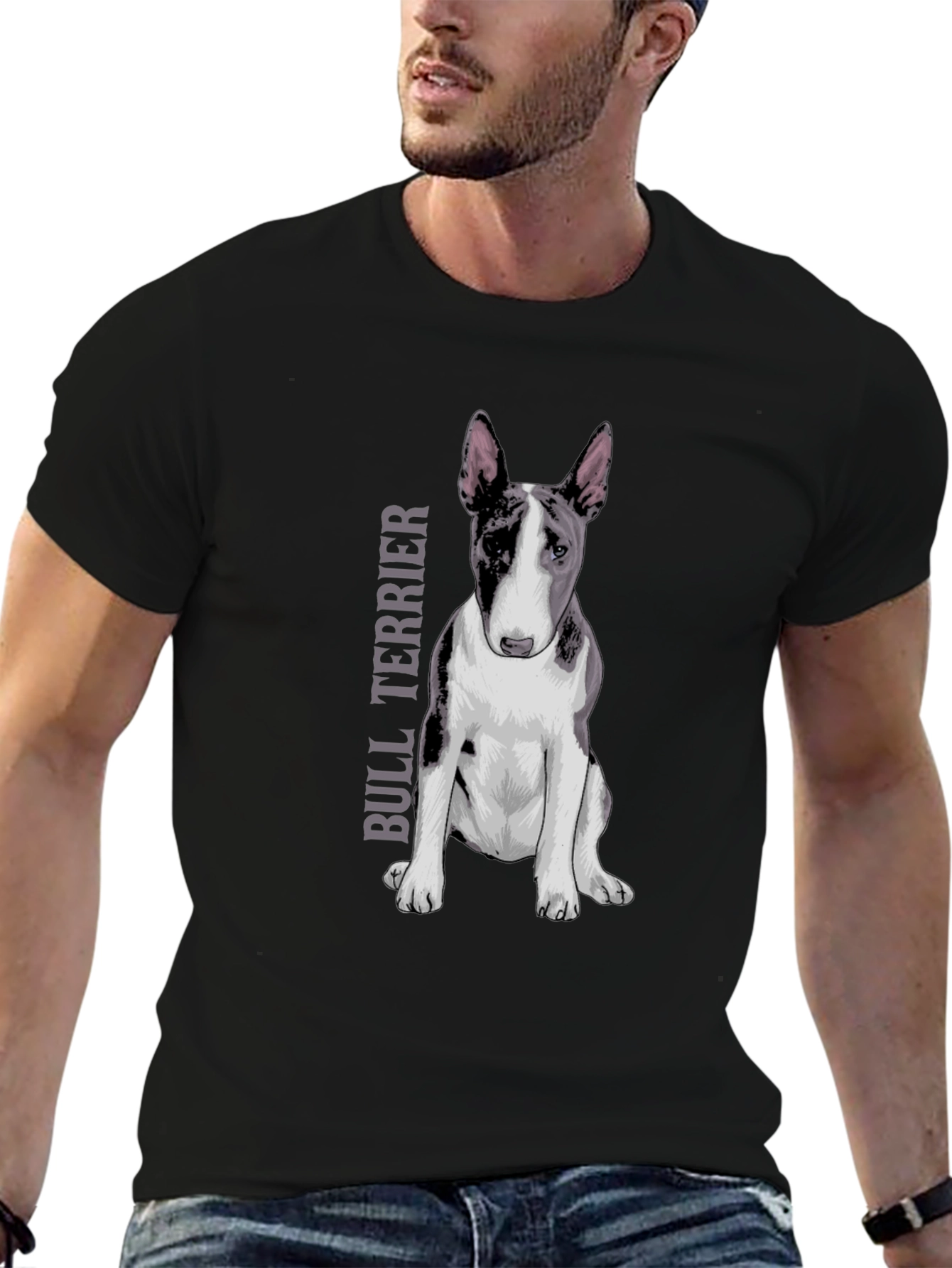 Bull Terrier Graphic T-Shirt - Unique Dog Lover Design