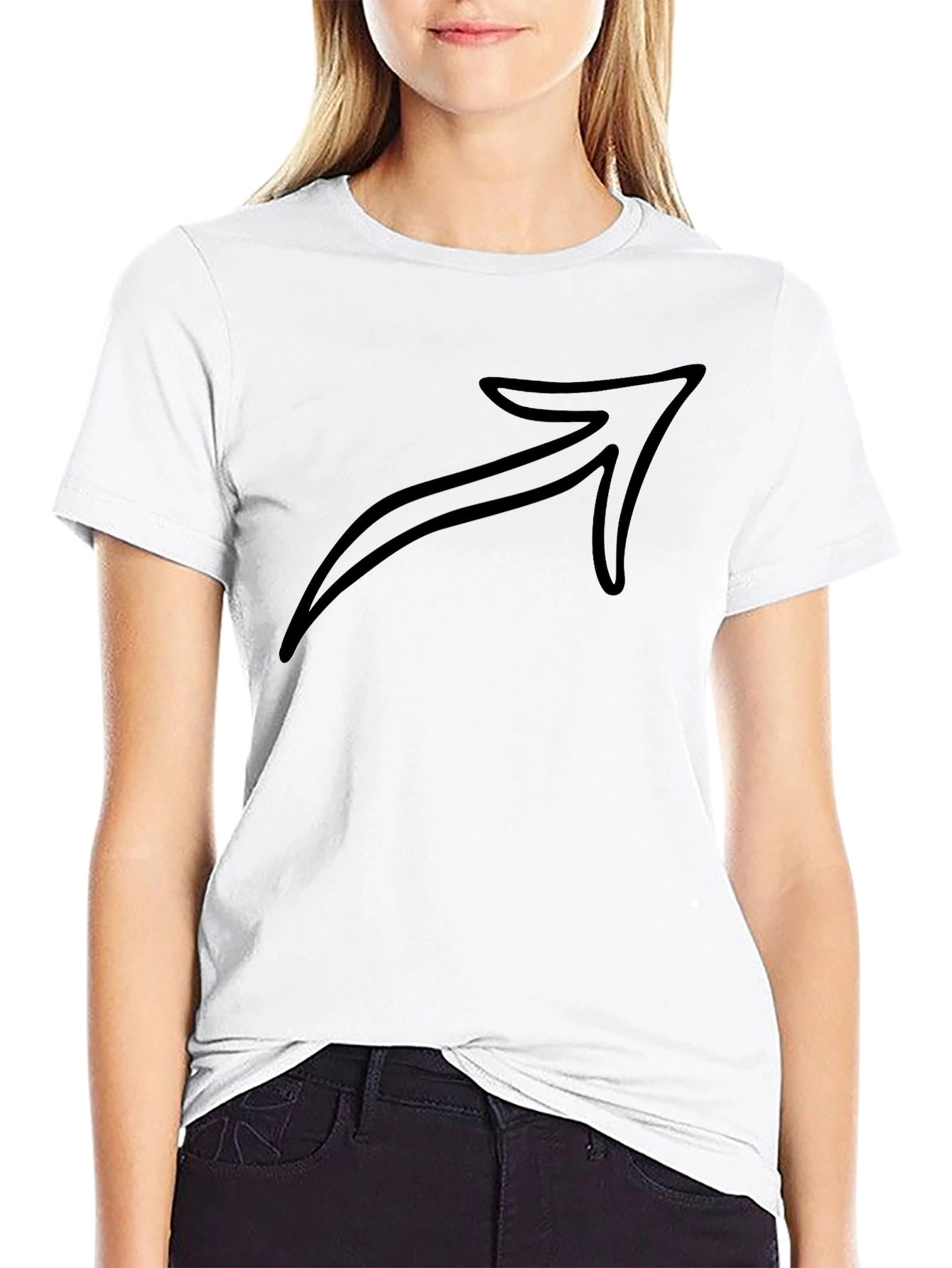 Arrow Graphic Black T-Shirt - Mens Casual Tee