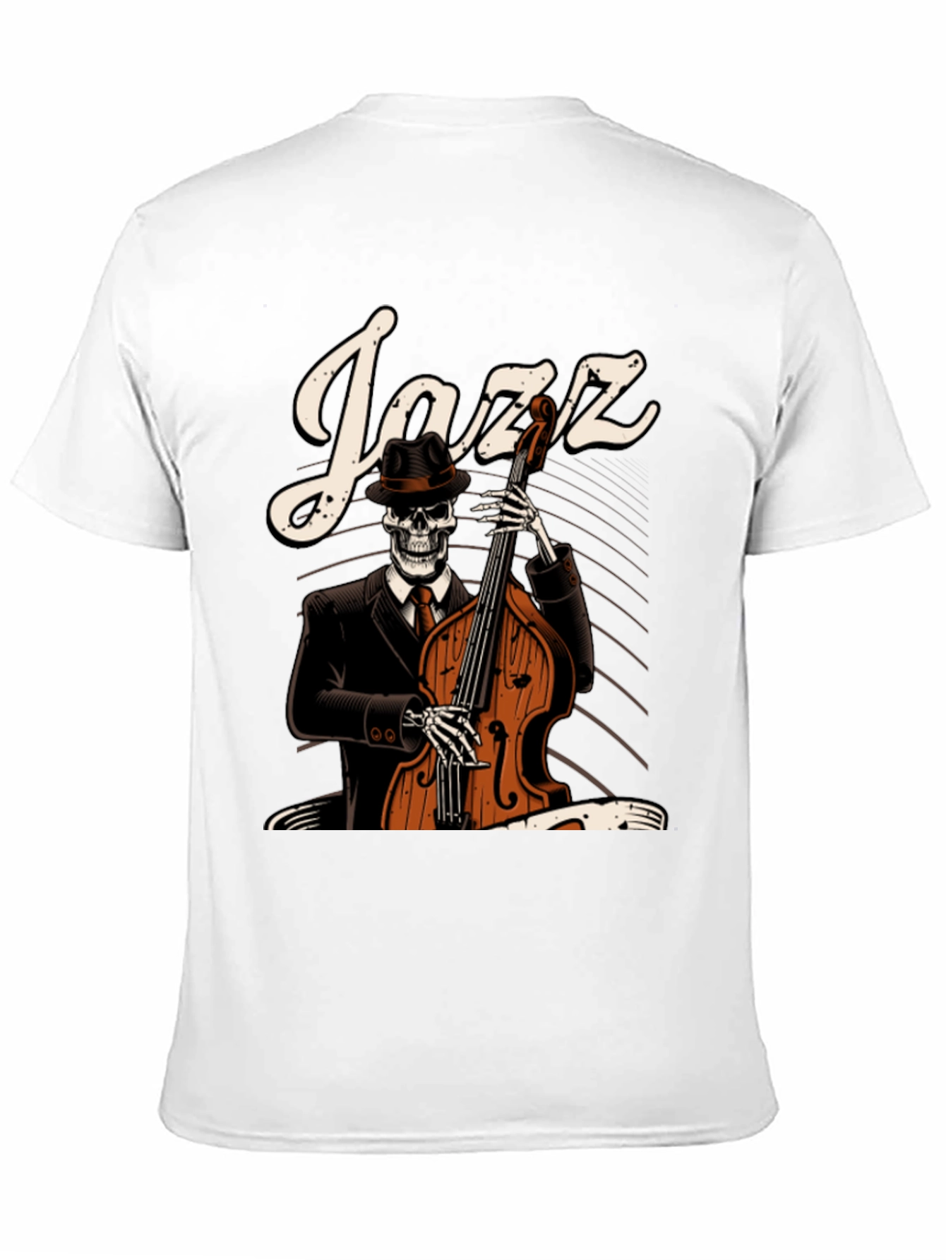 Jazz Skeleton Graphic T-Shirt
