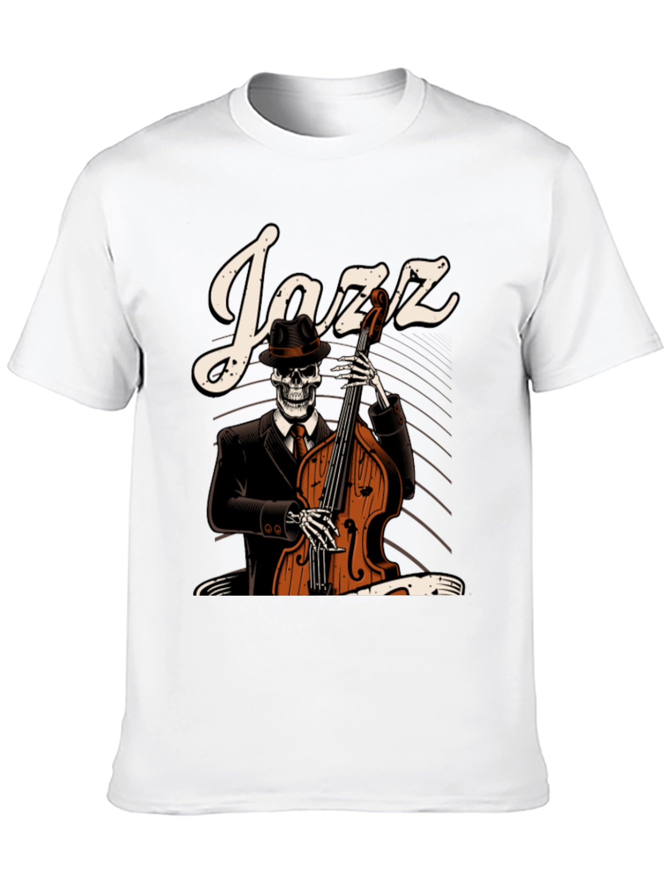 Jazz Skeleton Graphic T-Shirt