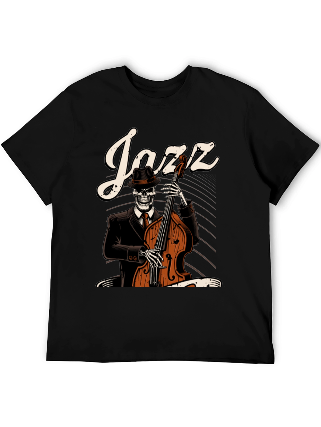 Jazz Skeleton Graphic T-Shirt