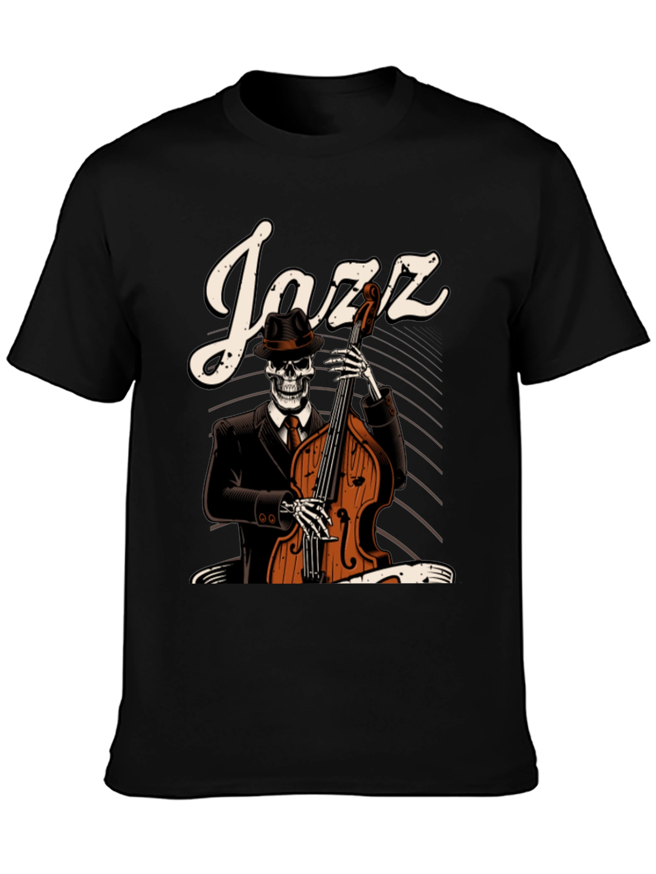 Jazz Skeleton Graphic T-Shirt