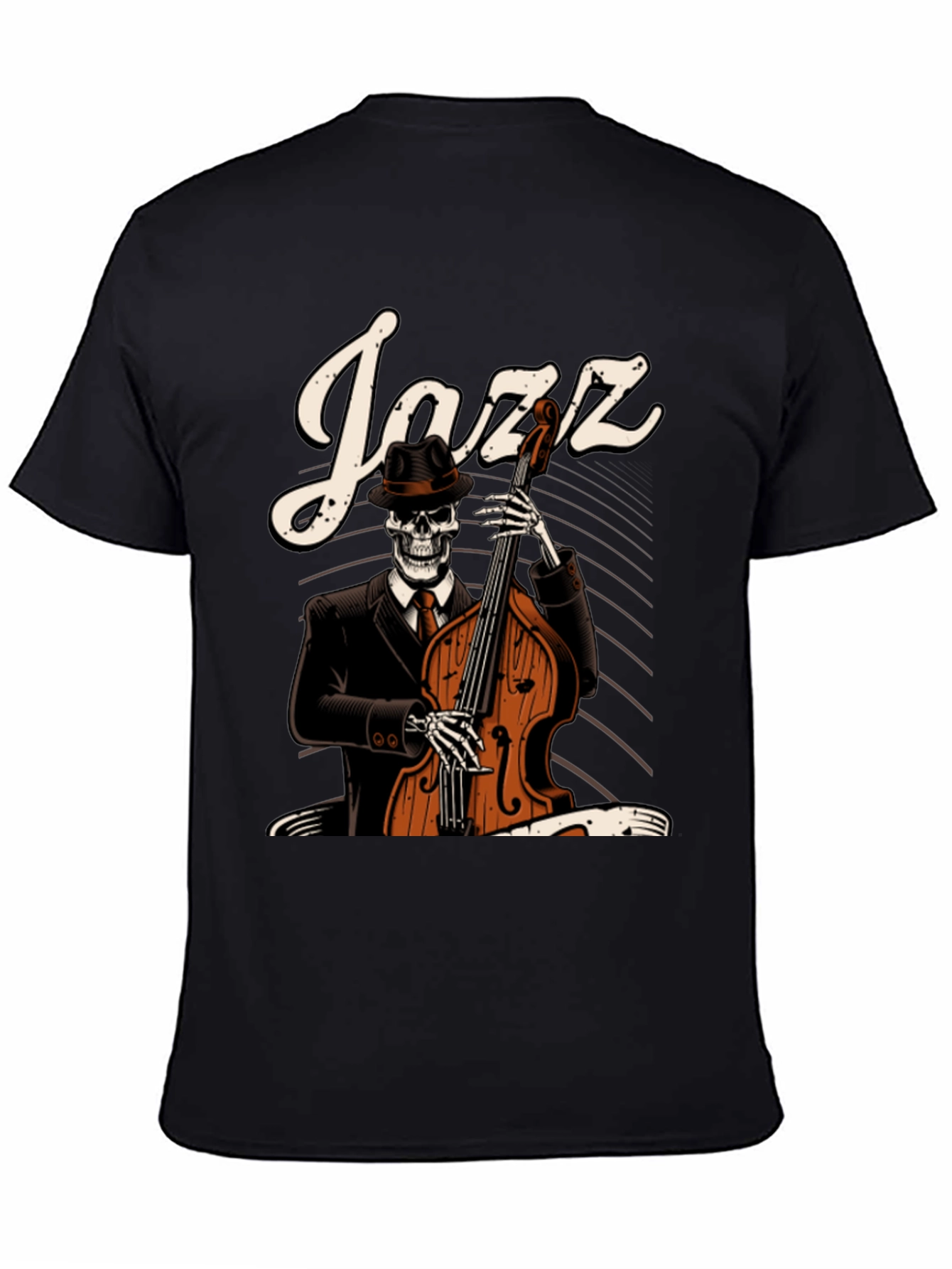 Jazz Skeleton Graphic T-Shirt