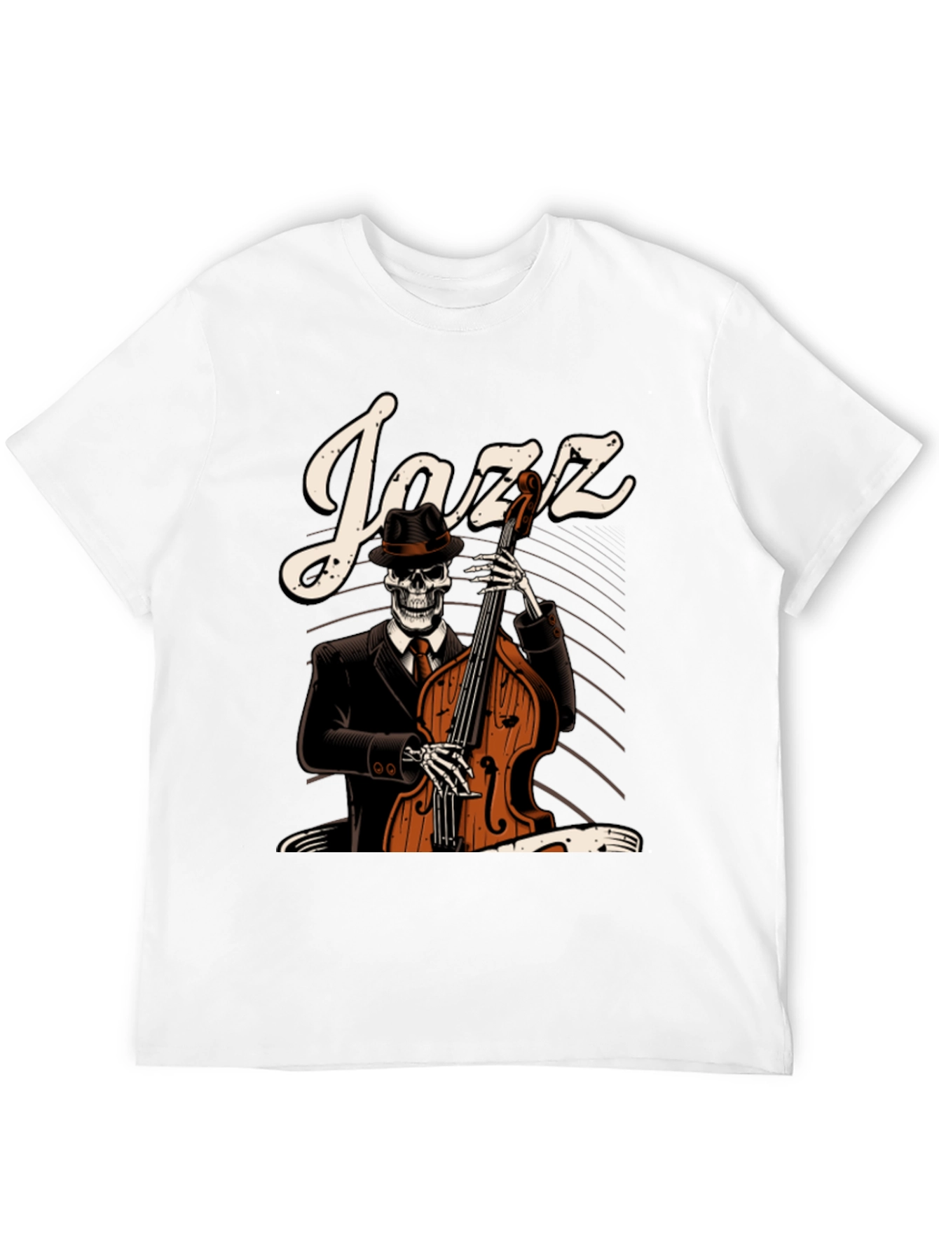 Jazz Skeleton Graphic T-Shirt