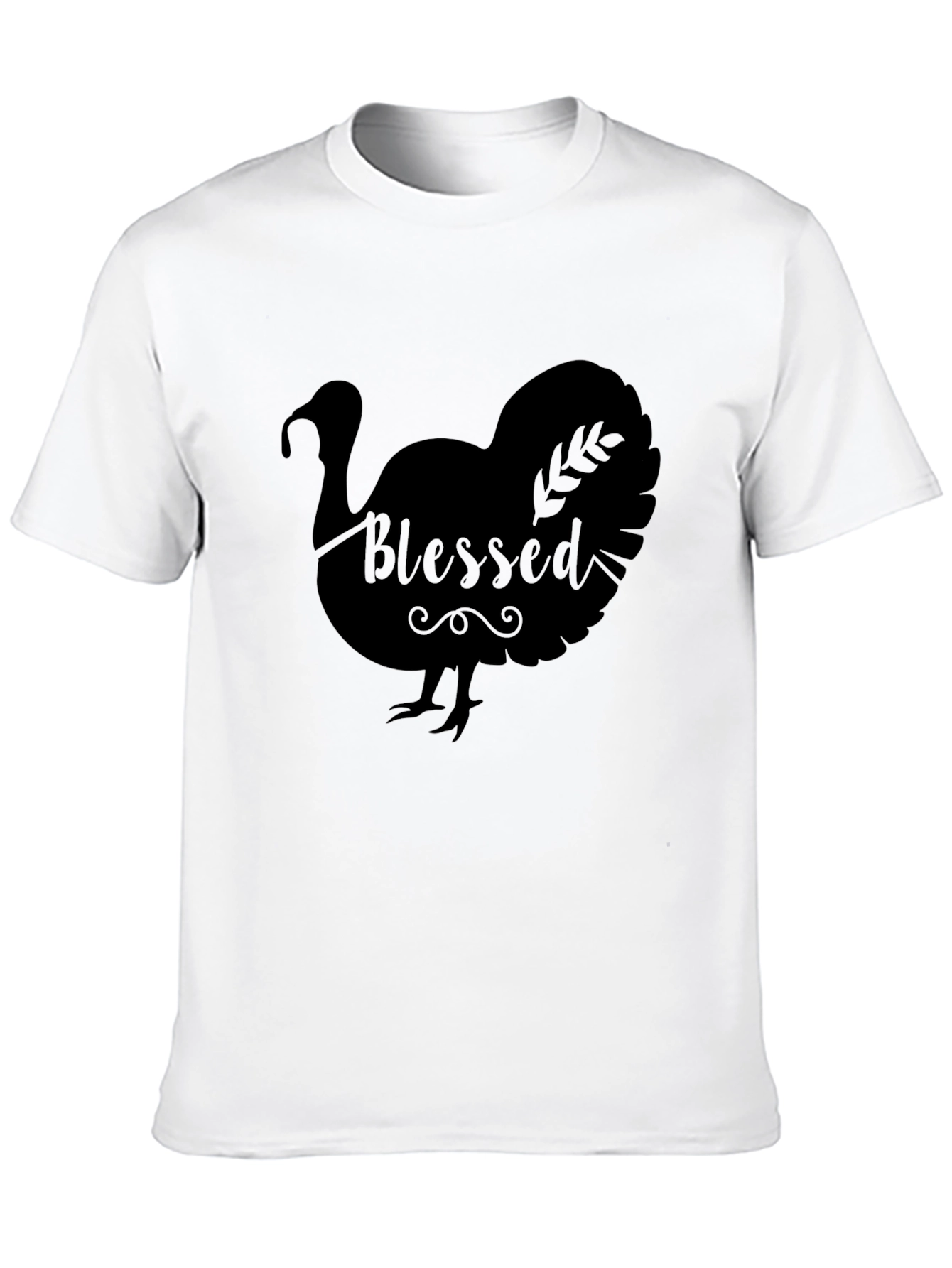 Blessed Turkey Graphic Tee - Thanksgiving Apparel