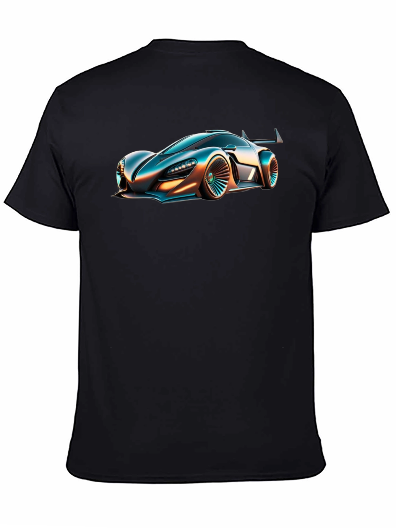 Sleek Car Graphic Black T-Shirt