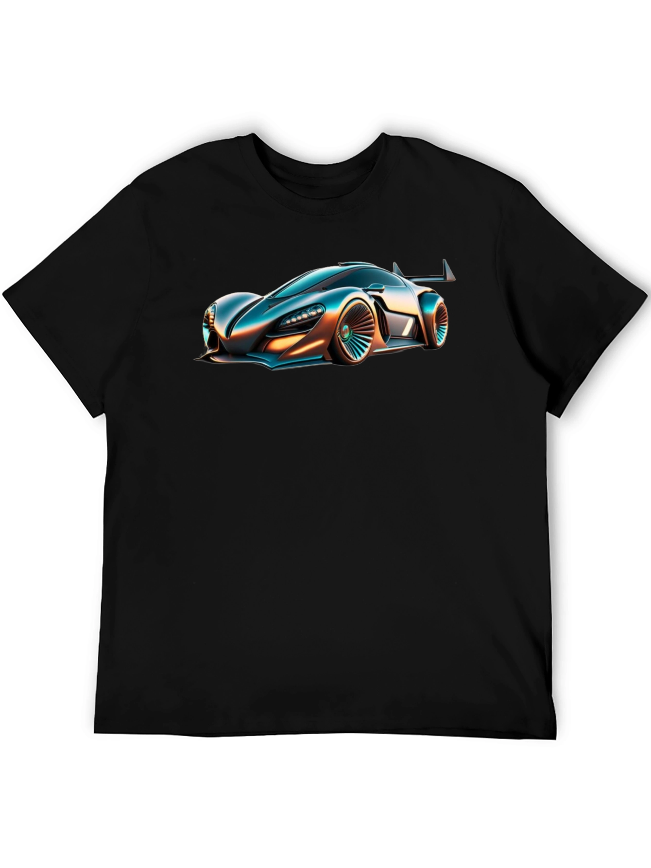 Sleek Car Graphic Black T-Shirt