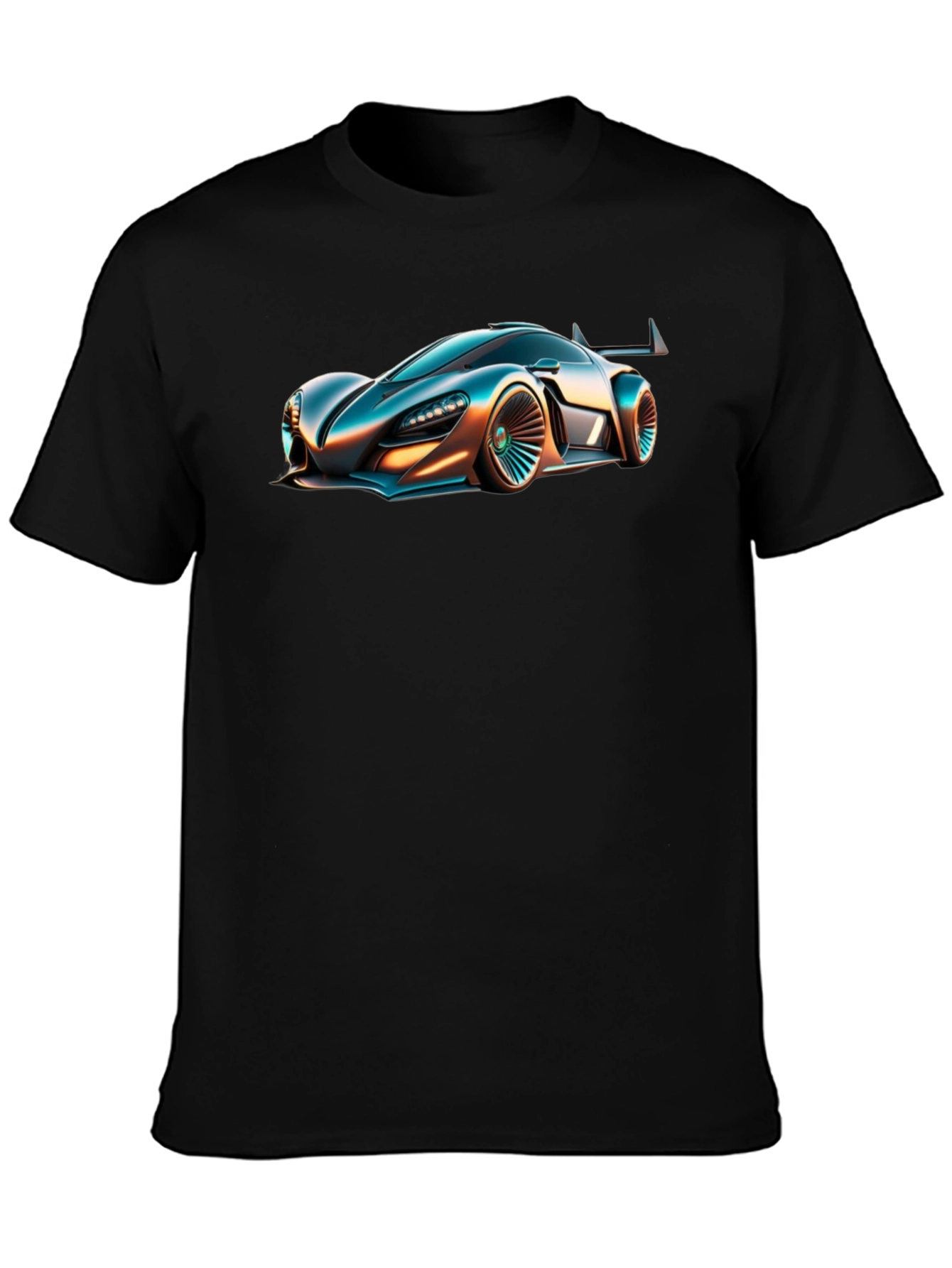 Sleek Car Graphic Black T-Shirt