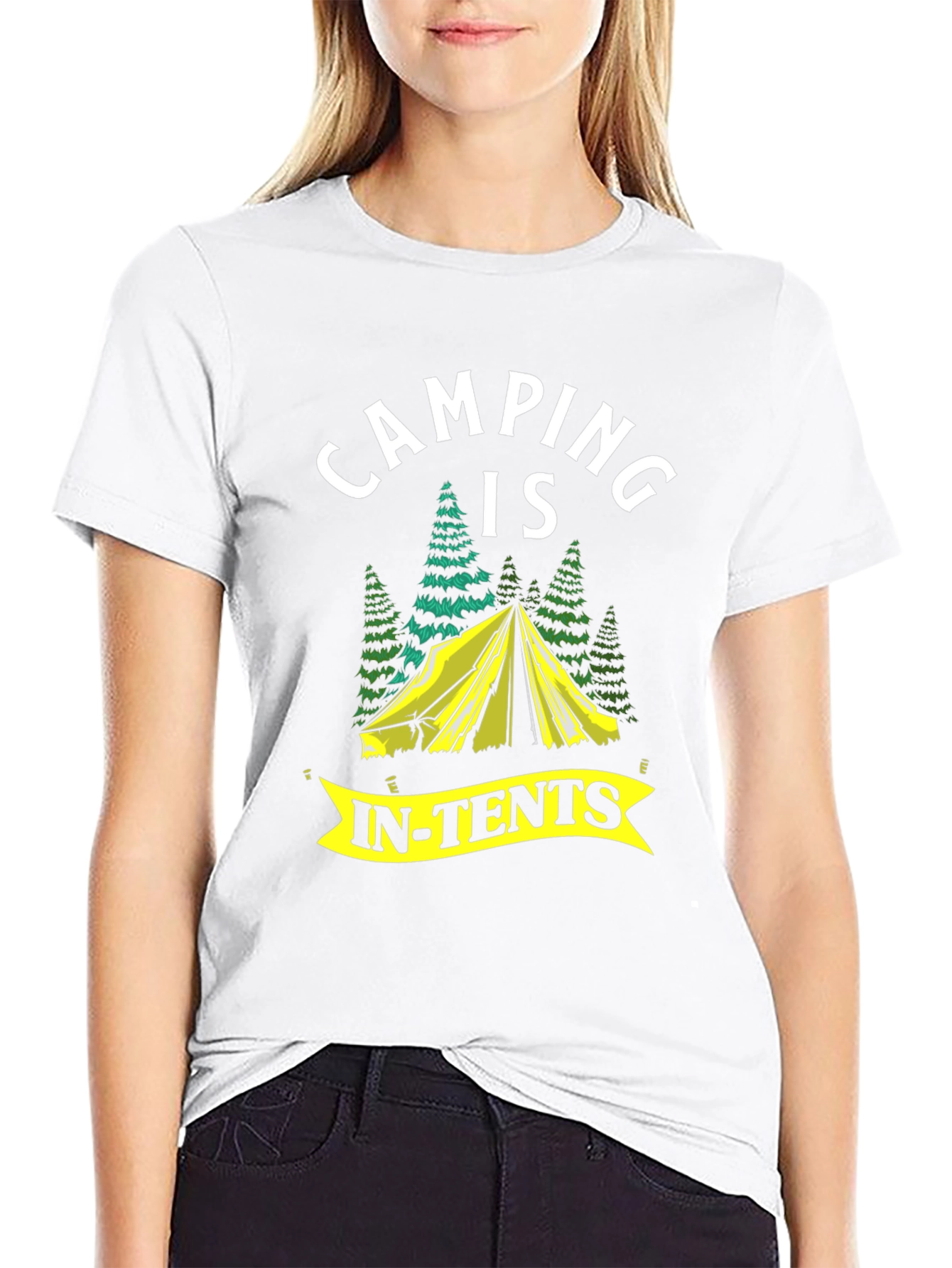 Camping Is In-Tents Graphic T-Shirt