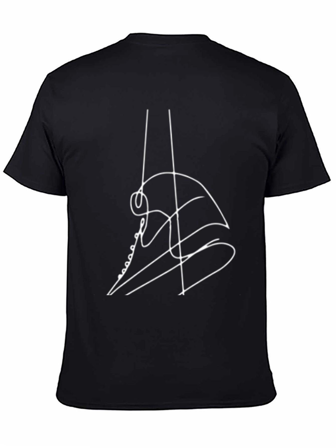 Abstract Guitar Black T-Shirt - Music Lover Tee