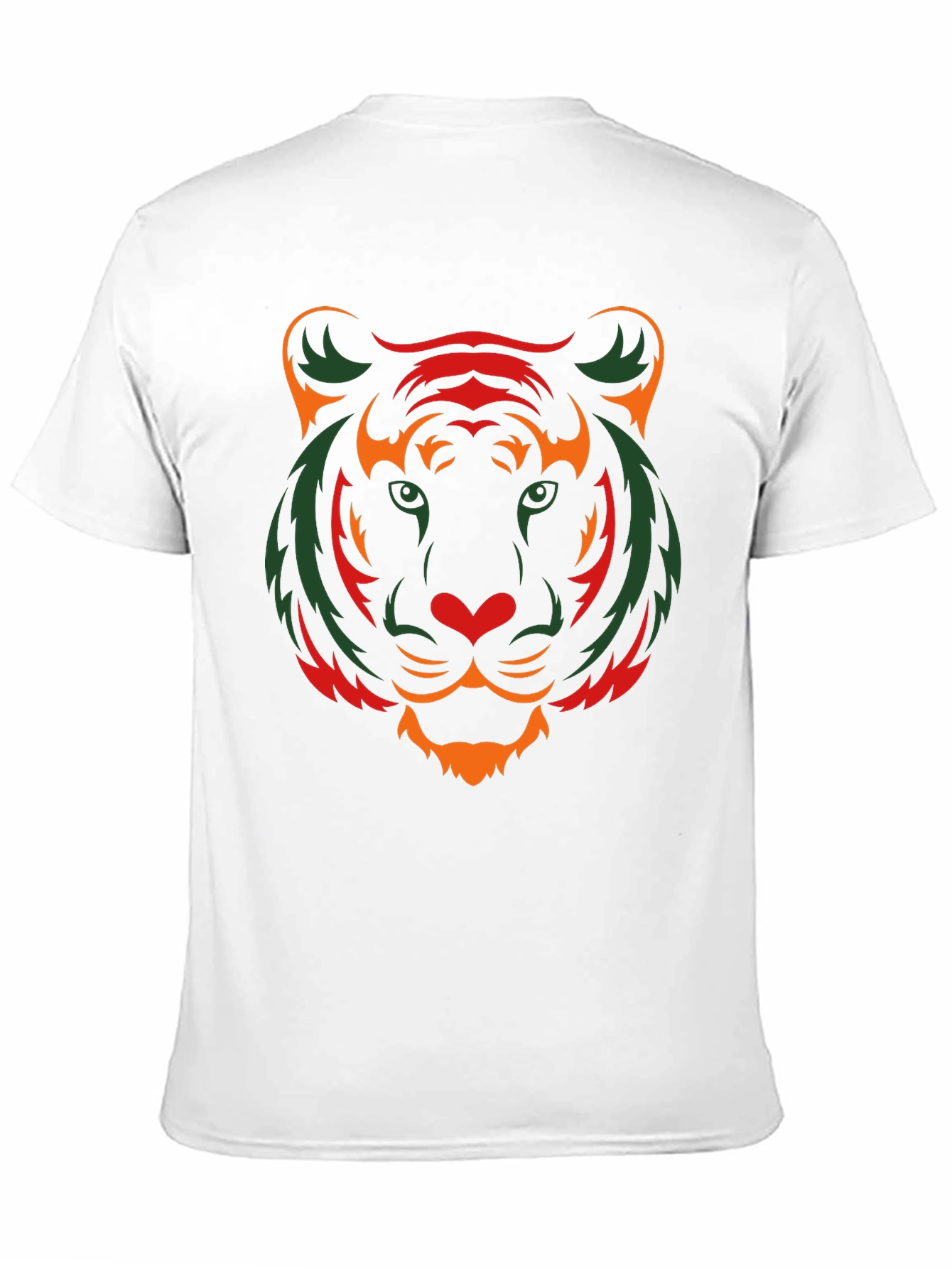 Stylish Tiger Graphic Print Black T-Shirt